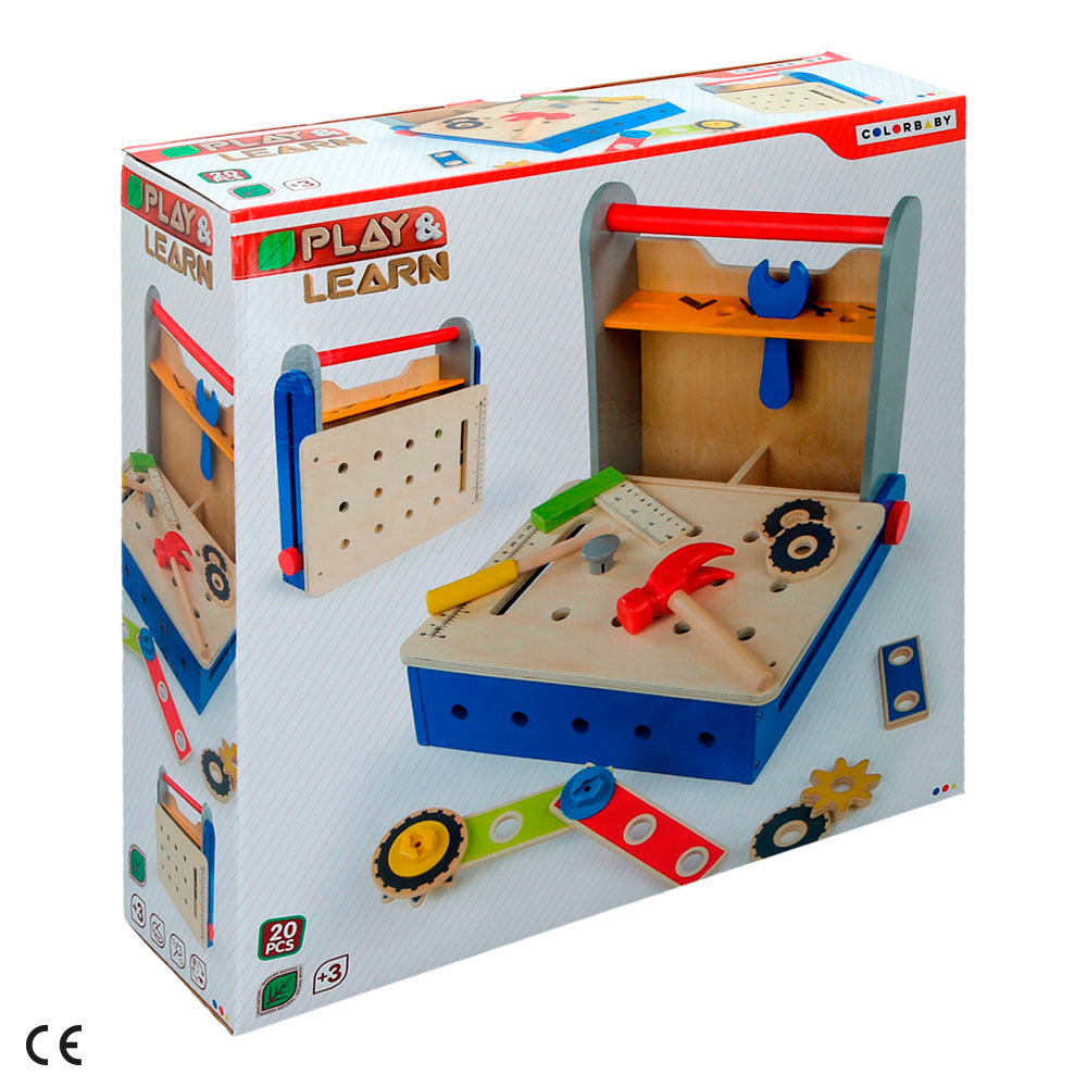 Caja herramientas de madera plegable PLAY & LEARN