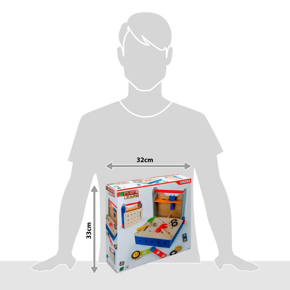 Caja herramientas de madera plegable PLAY & LEARN