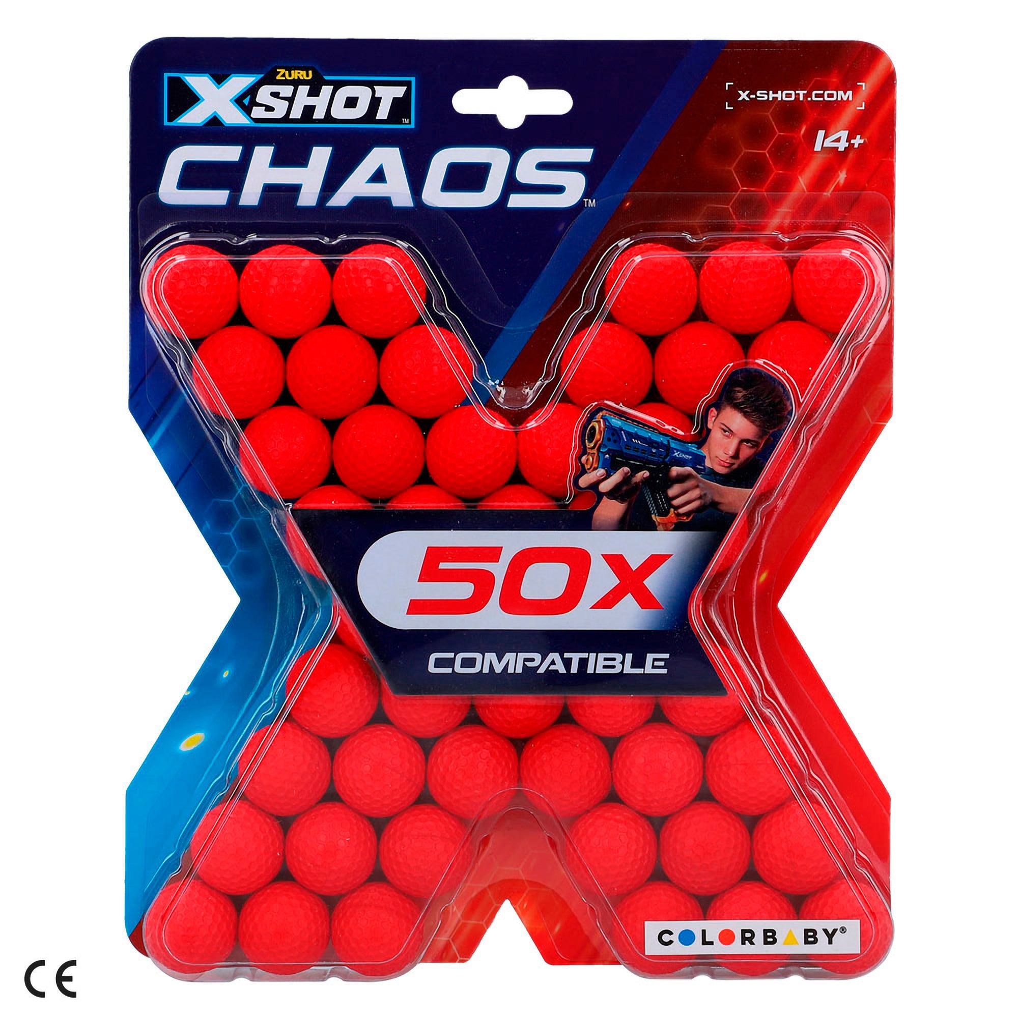 Pack 50 pelotas munición X-Shot chaos