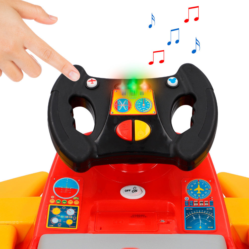 Aviãozinho de brinquedo do Mickey Mouse, movido a bateria de 6V