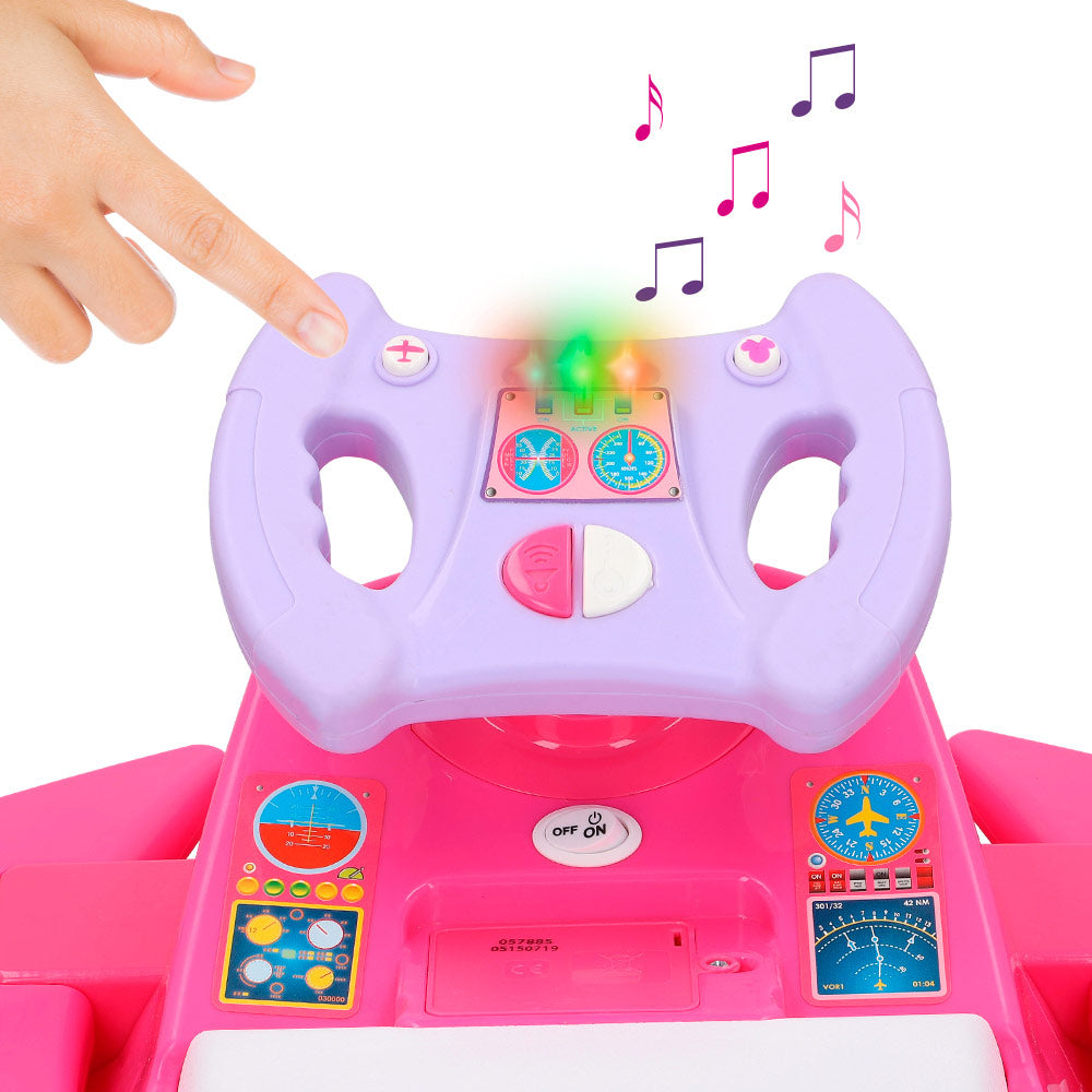 Aviãozinho de passeio da Minnie Mouse, movido a bateria de 6V