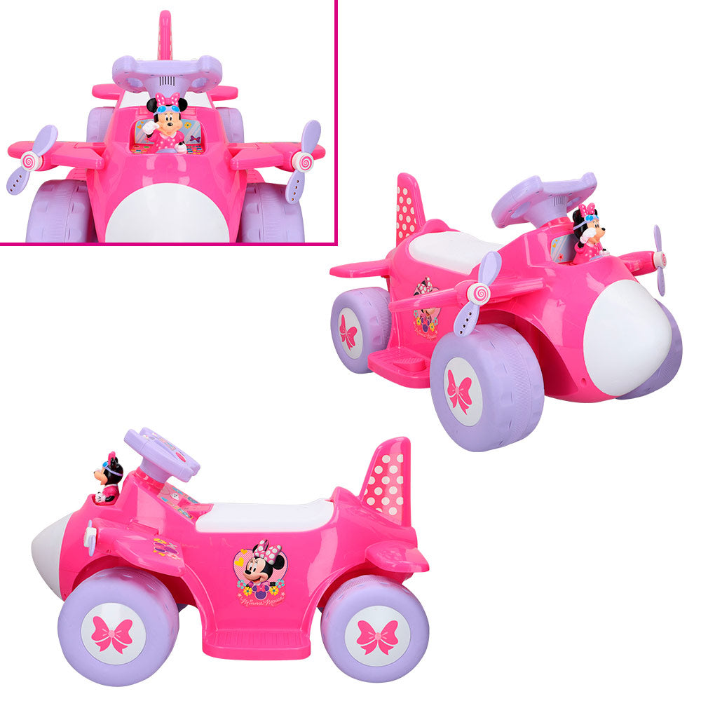 Aviãozinho de passeio da Minnie Mouse, movido a bateria de 6V