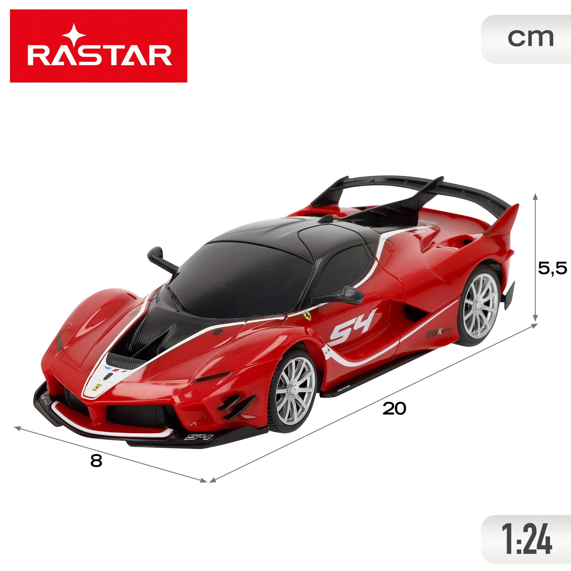 Carro telecomandado RASTAR Ferrari FXX K EVO 1:24