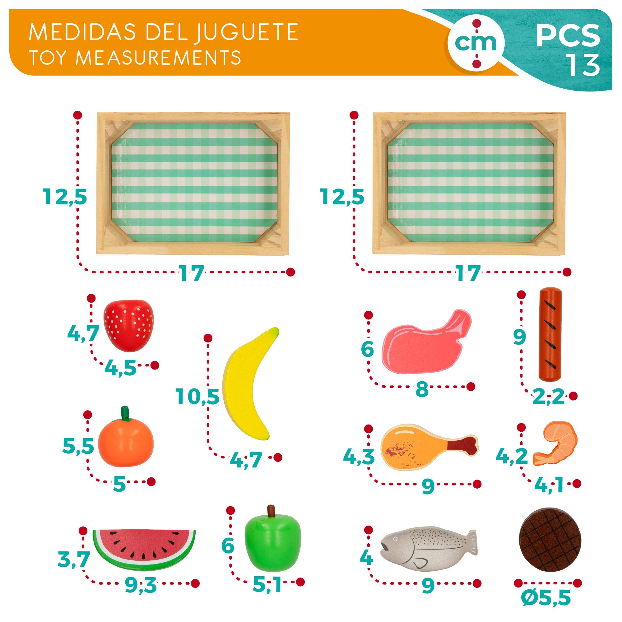 WOOMAX Cajas con alimentos de madera