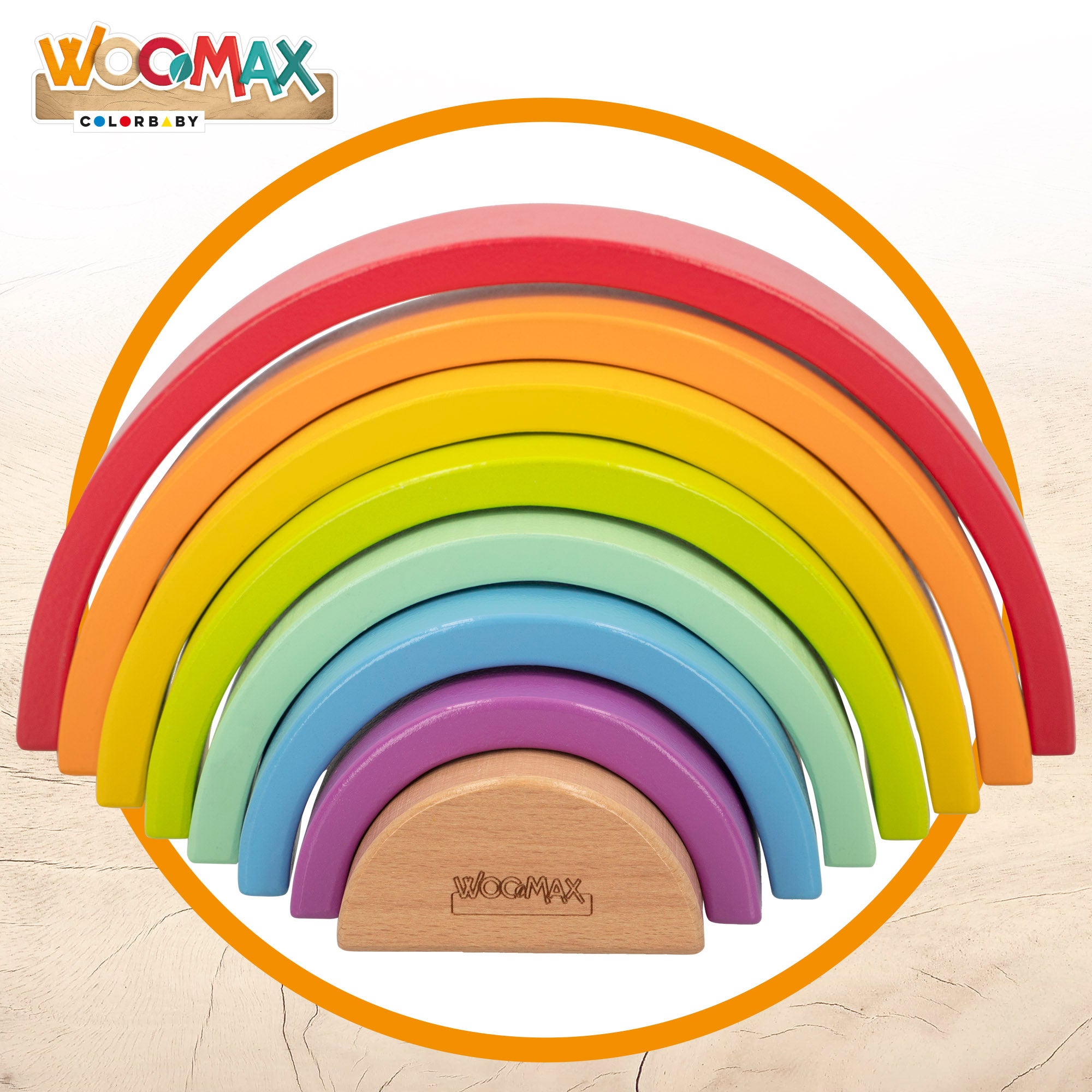 WOOMAX Arcoíris de madera