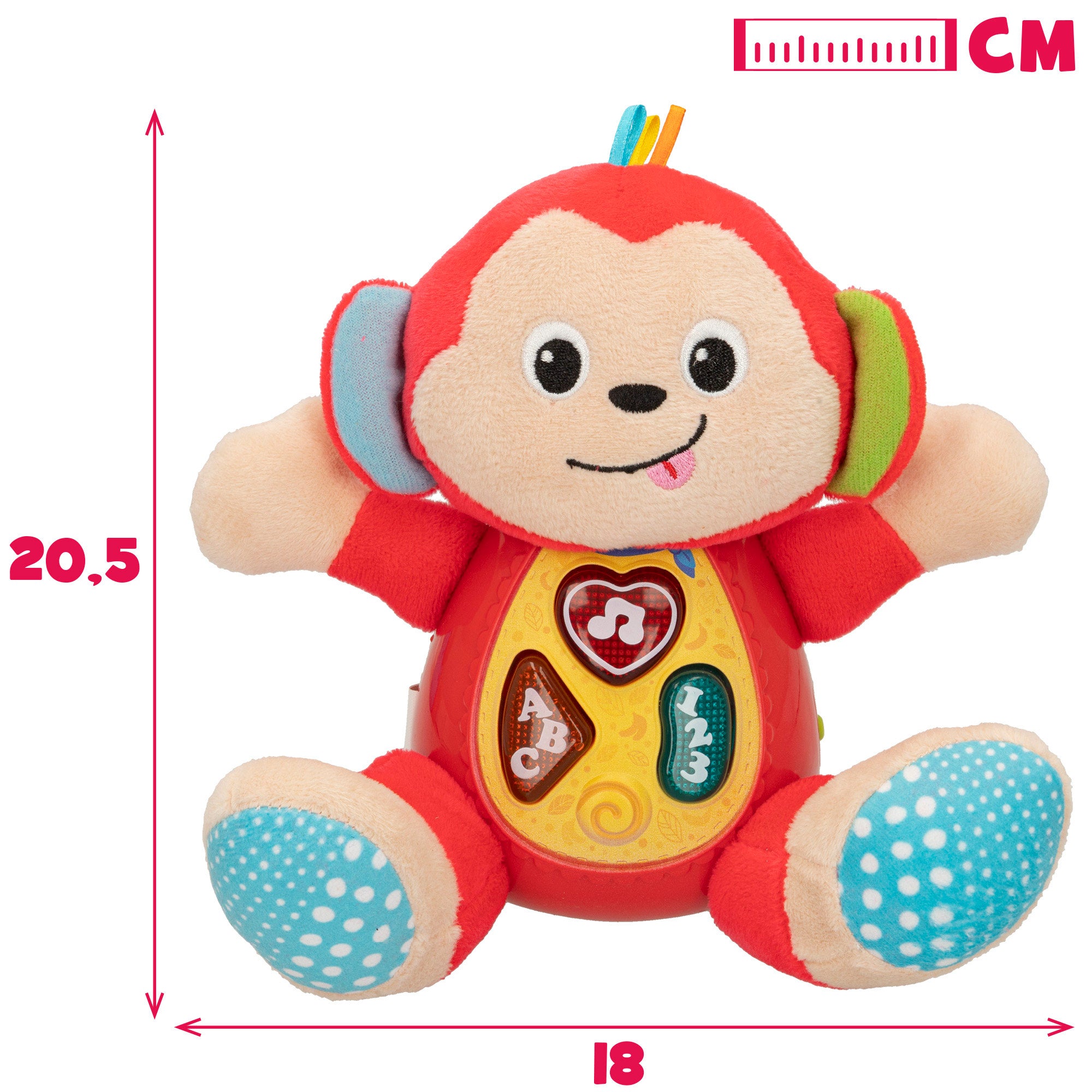 Winfun Peluche interactivo m con luz y sonido