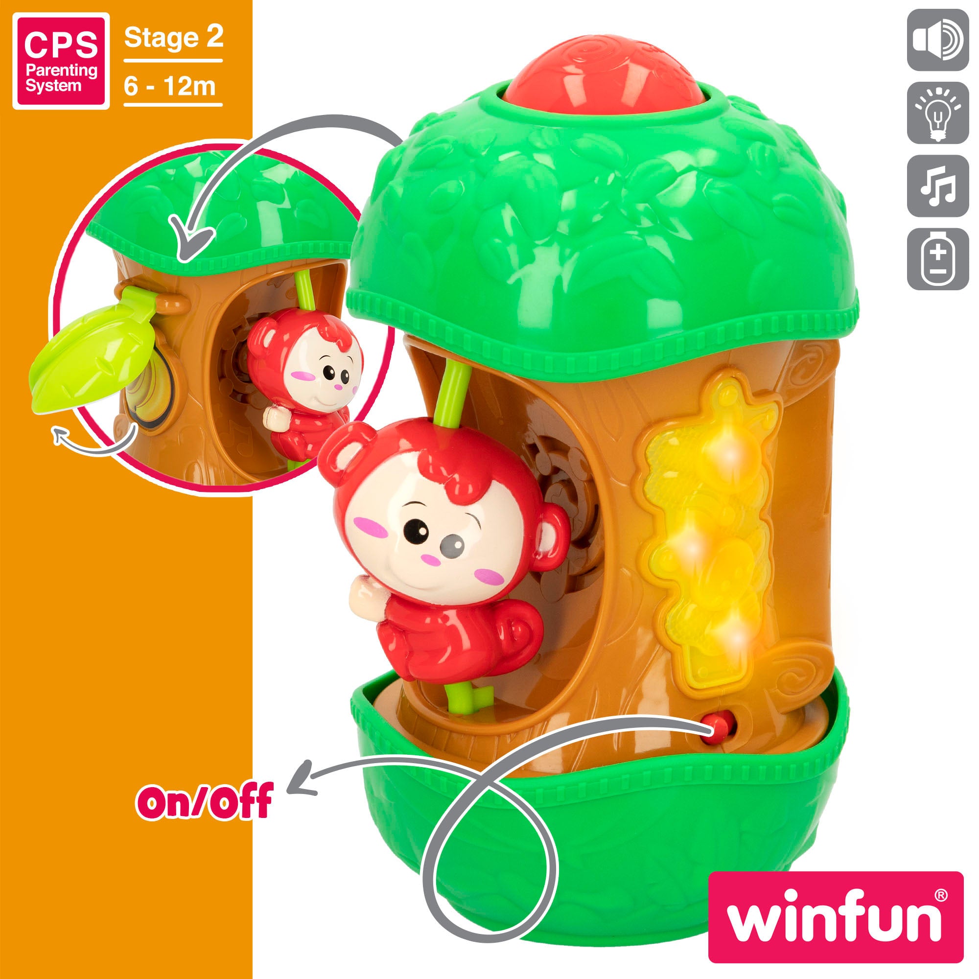 Winfun Juego actividades mono de juguete