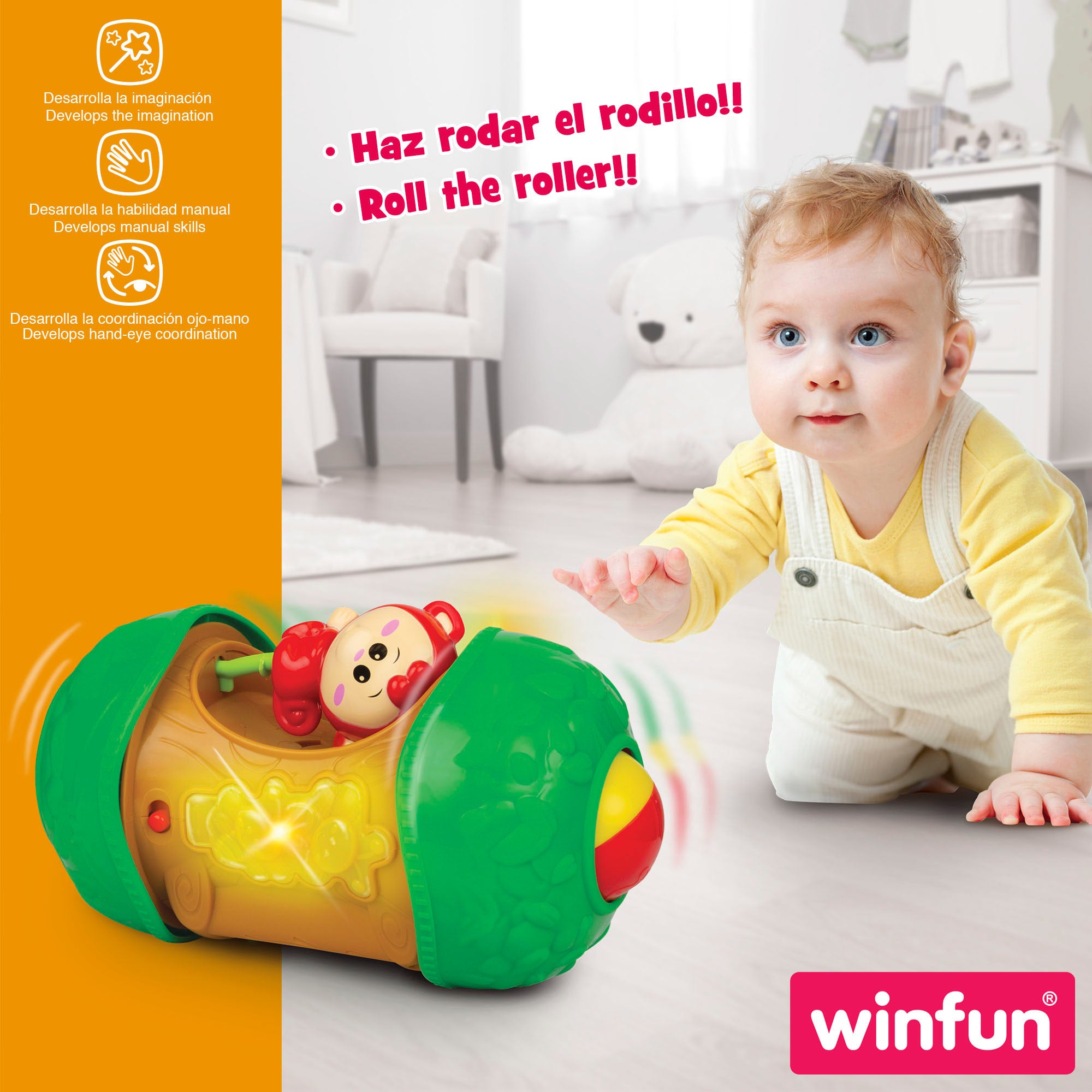 Winfun Juego actividades mono de juguete