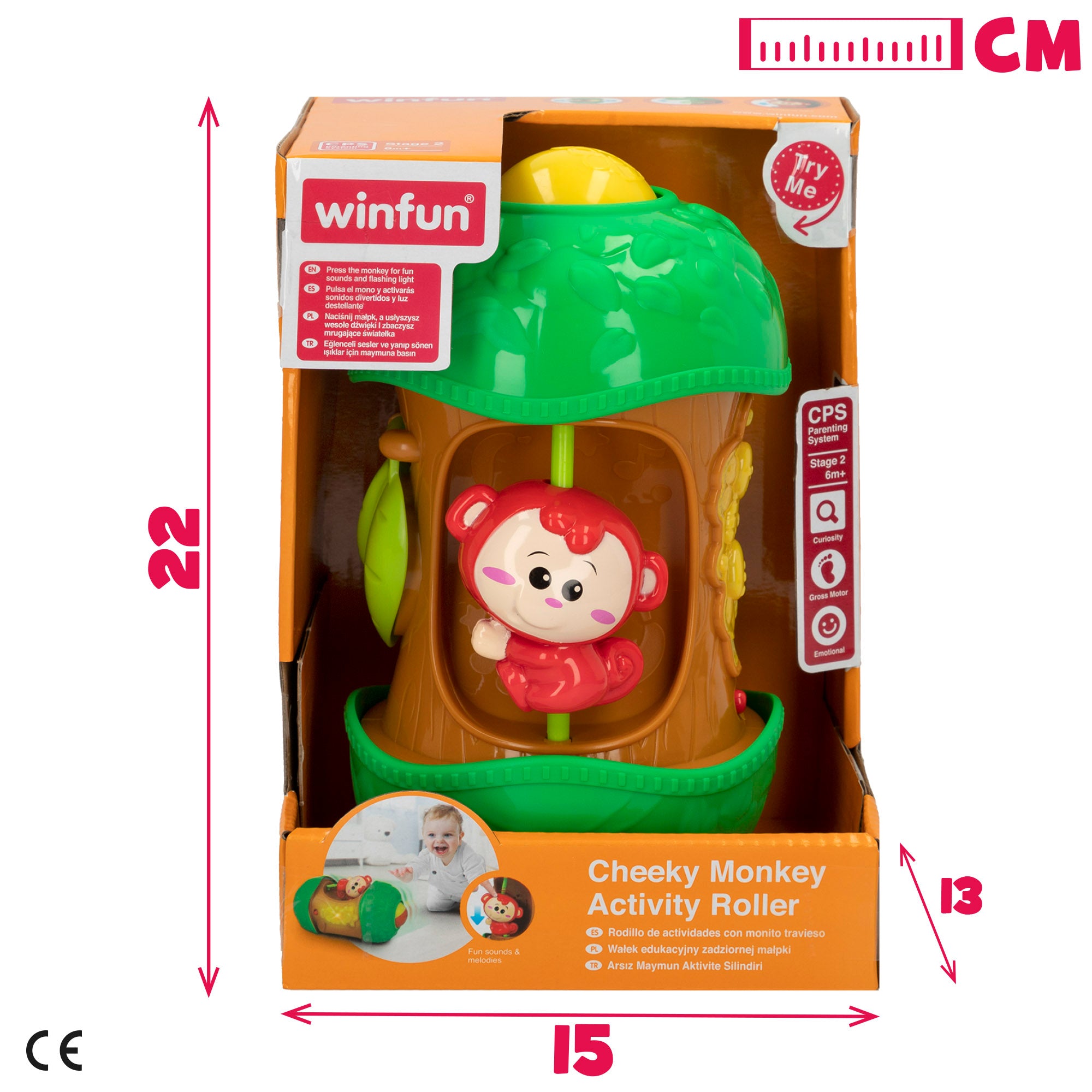 Winfun Juego actividades mono de juguete