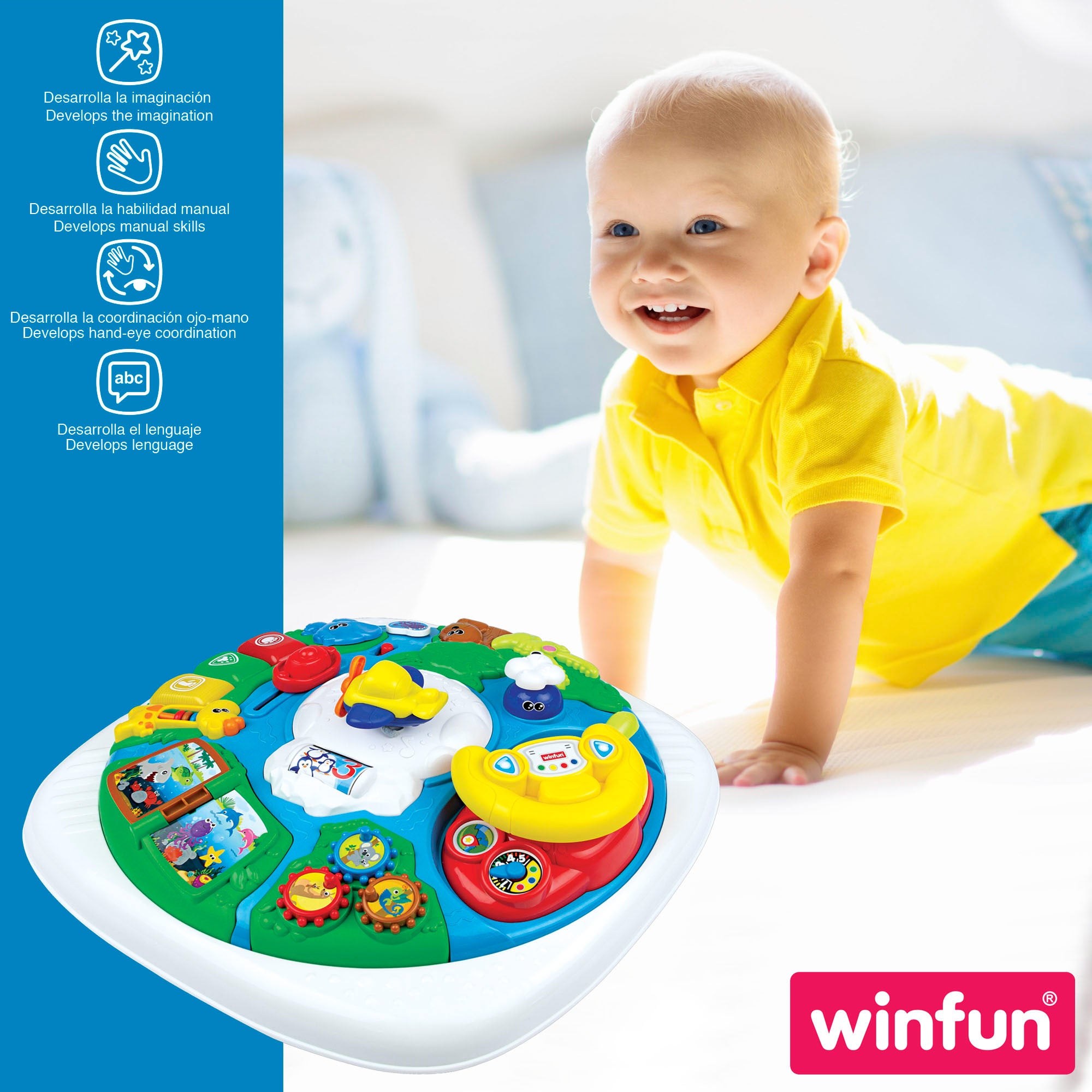 Winfun Mesa de actividades trotamundos