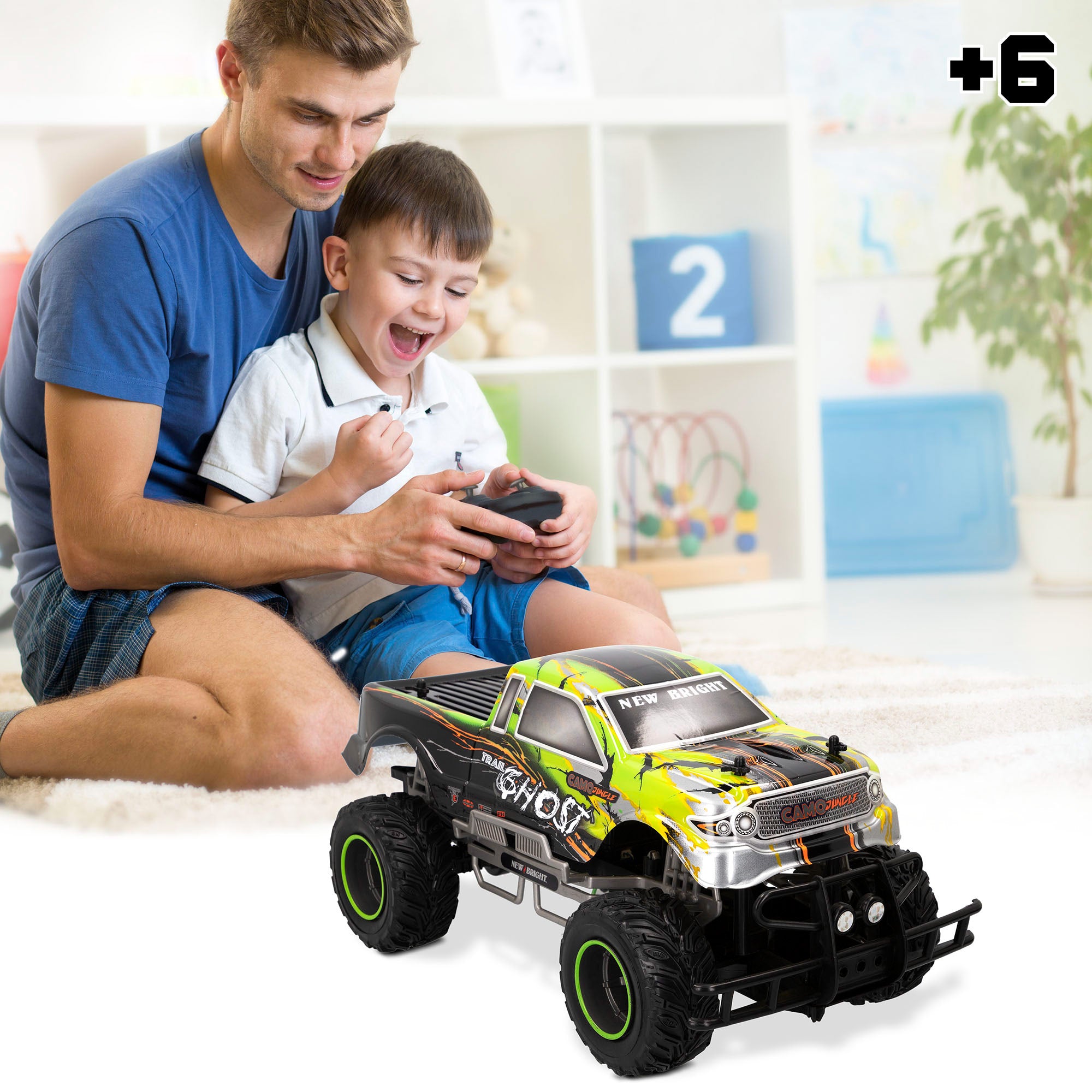 Coche teledirigido 4x4 Camo Jungle 1:10 NEW BRIGHT