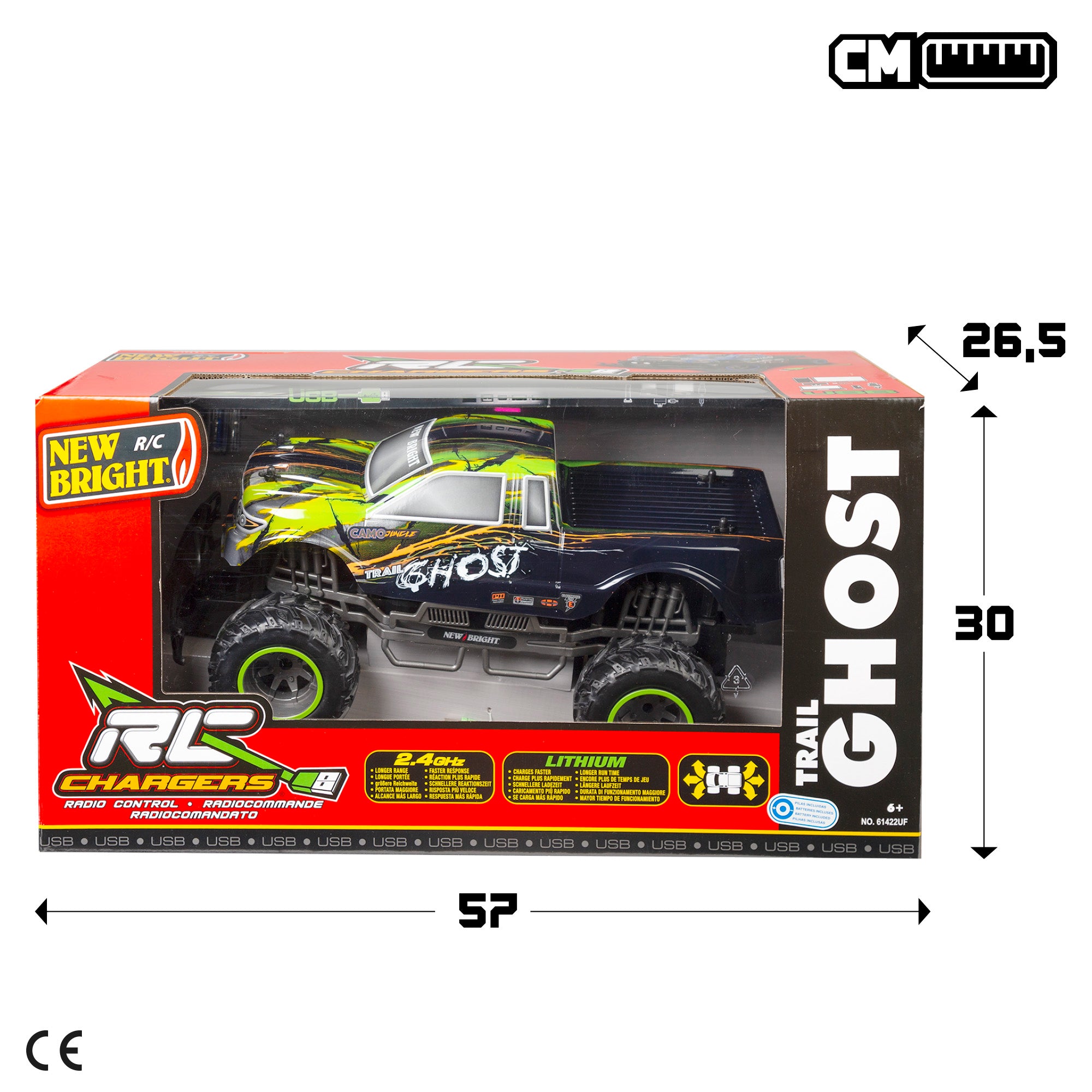 Coche teledirigido 4x4 Camo Jungle 1:10 NEW BRIGHT
