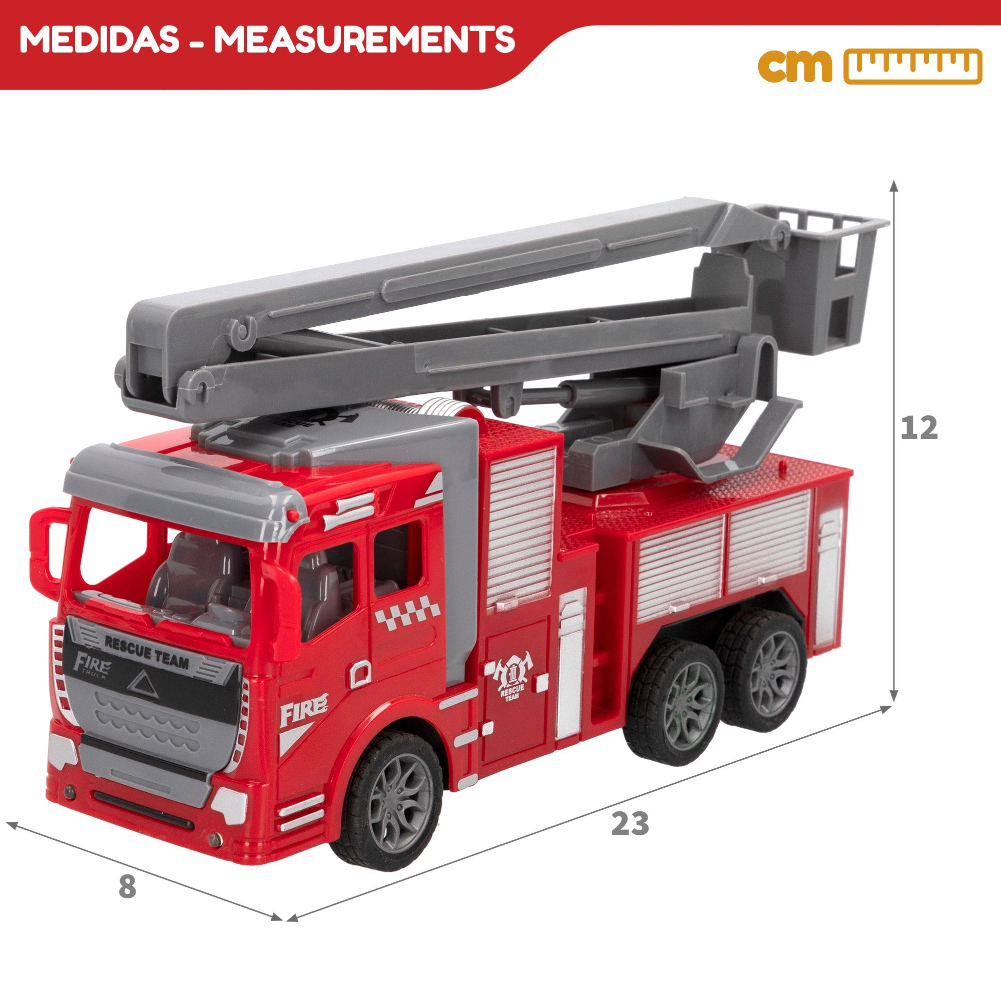 Coche de bomberos teledirigido 1:30 Speed & Go