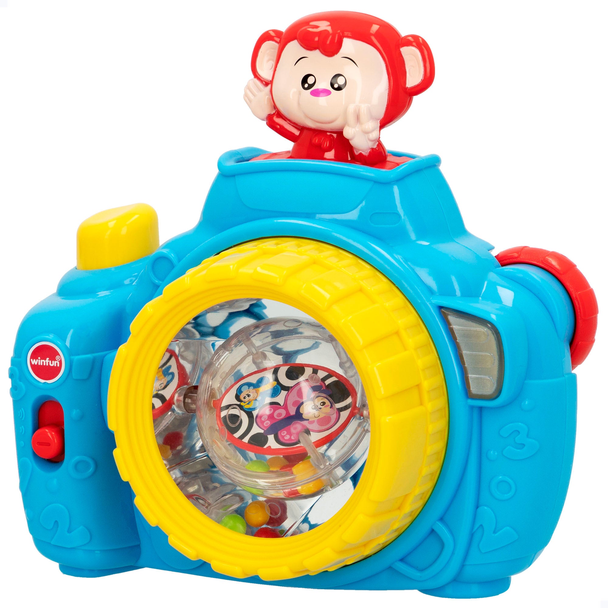 Winfun Cámara de juguete con luz y sonido