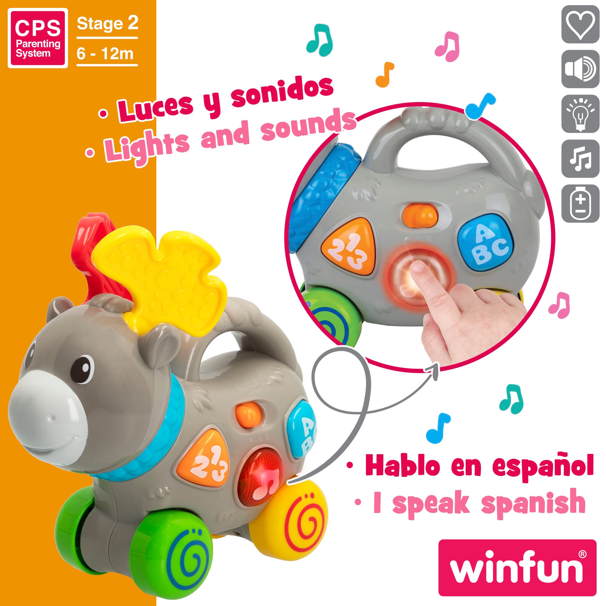 Winfun Arrastre musical alce