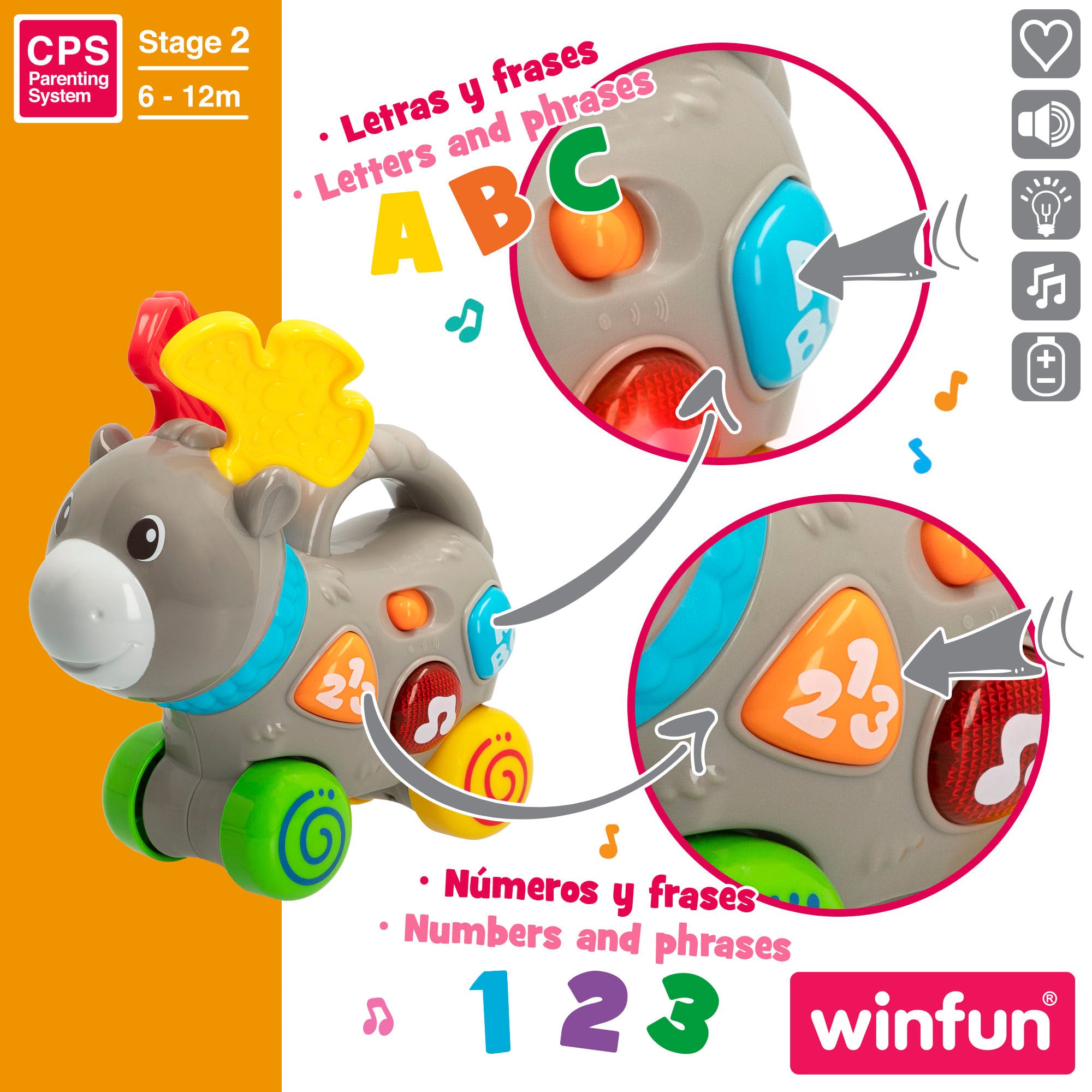 Winfun Arrastre musical alce