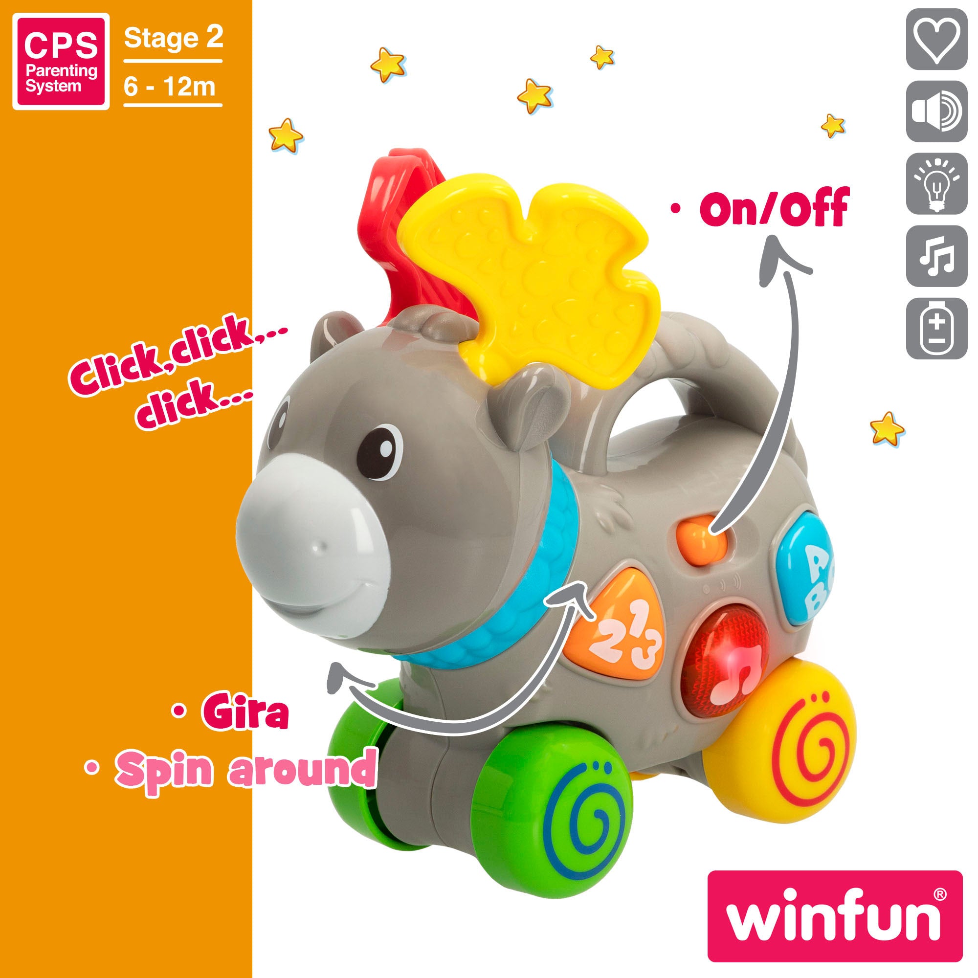 Winfun Arrastre musical alce