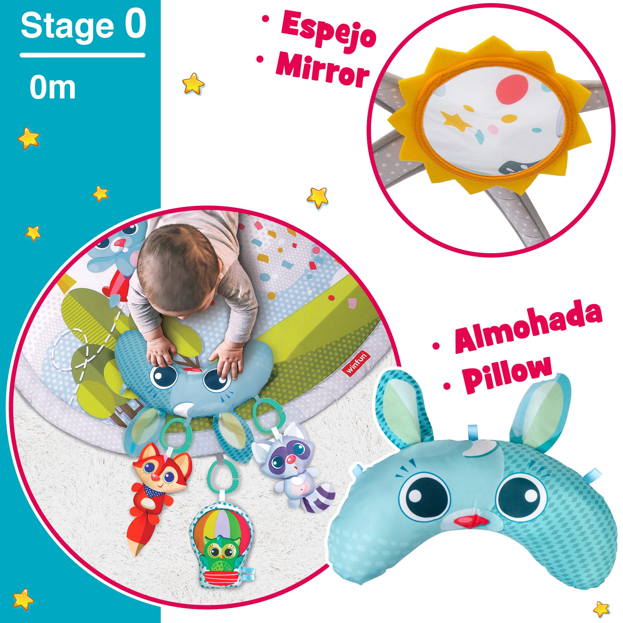Tapete de atividades infantis Winfun