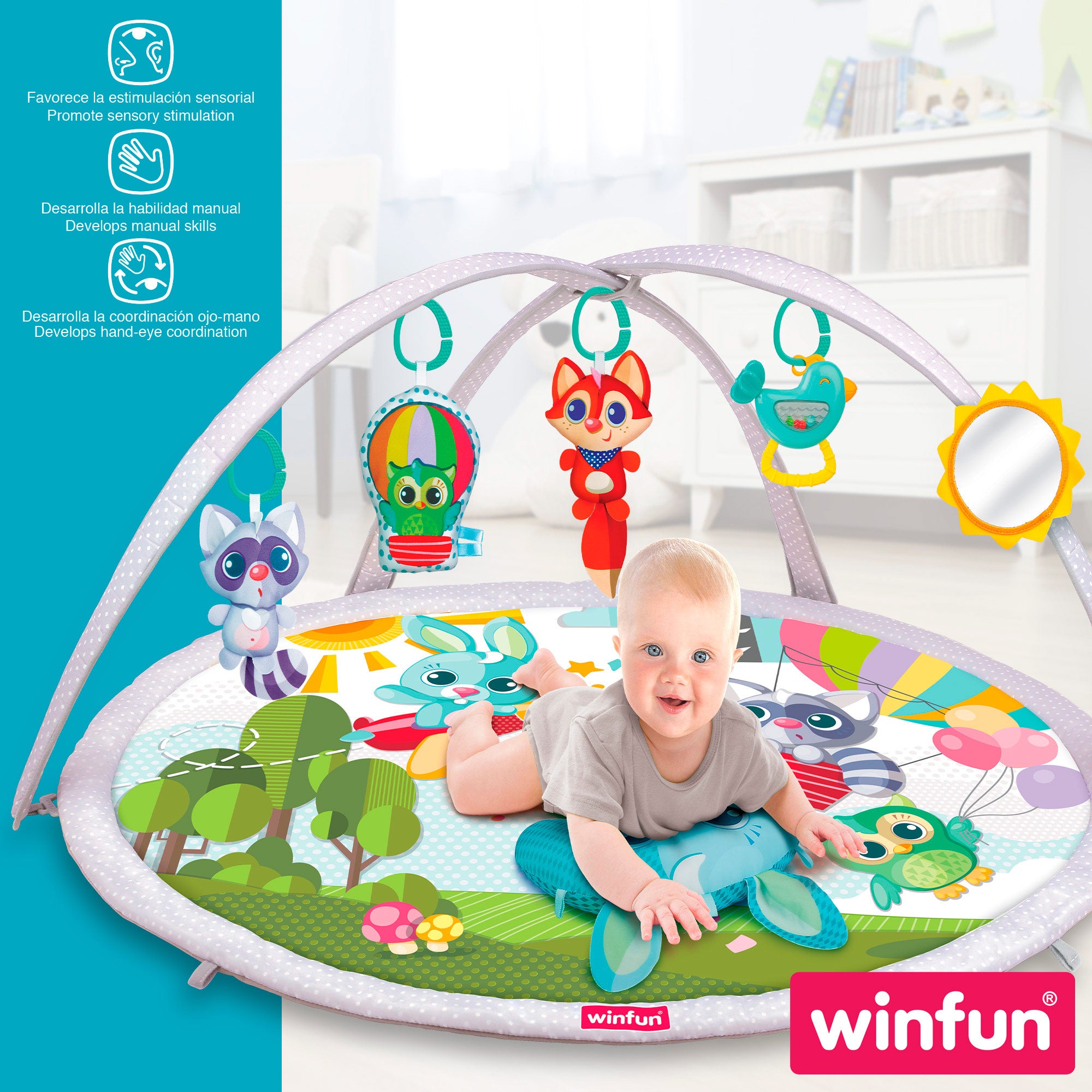 Tapete de atividades infantis Winfun