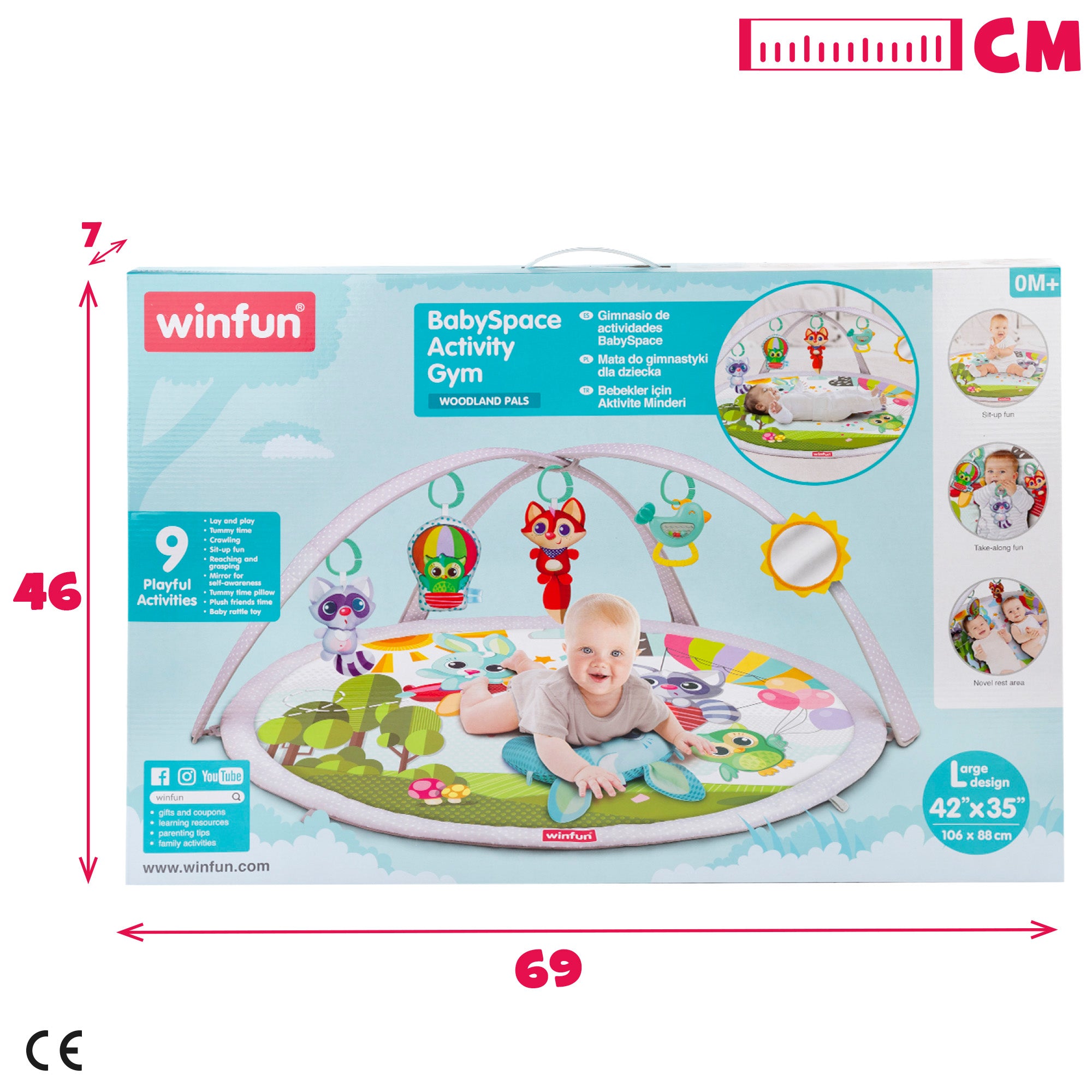 Tapete de atividades infantis Winfun