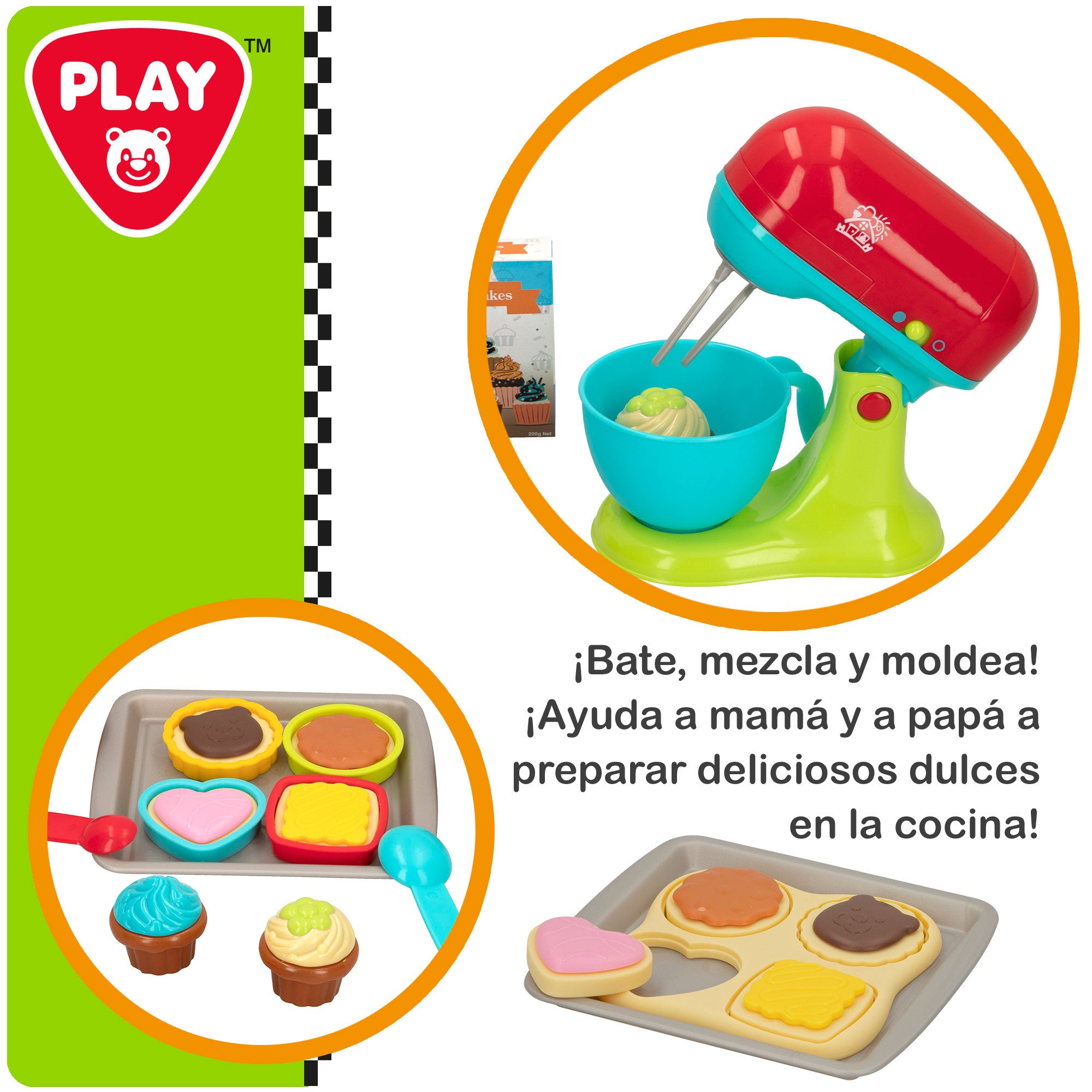 PLAY Batidora eléctrica con accesorios