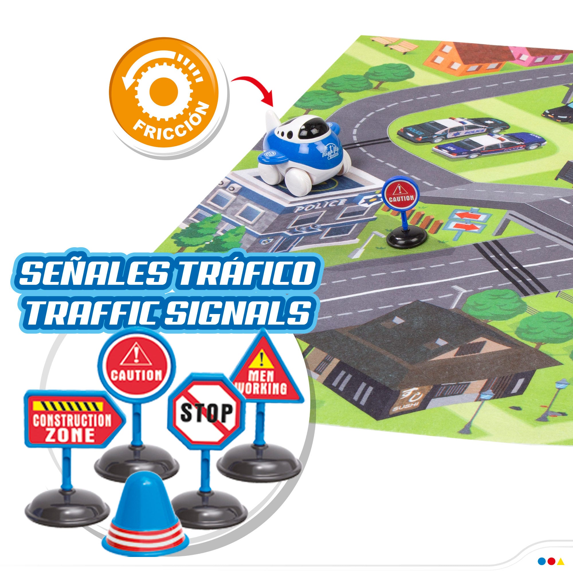 Manta de actividades con coche de fricción Speed & Go