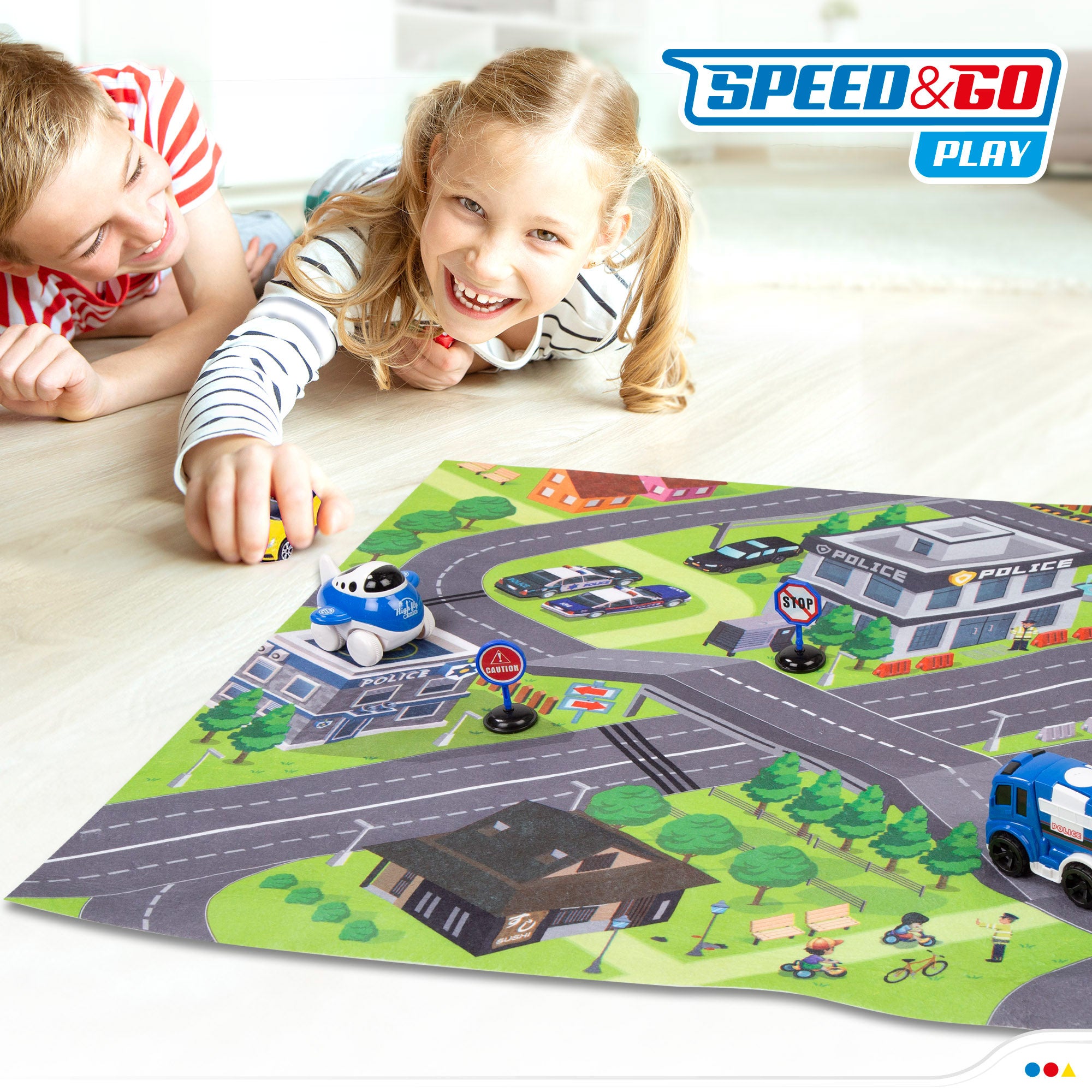 Manta de actividades con coche de fricción Speed & Go
