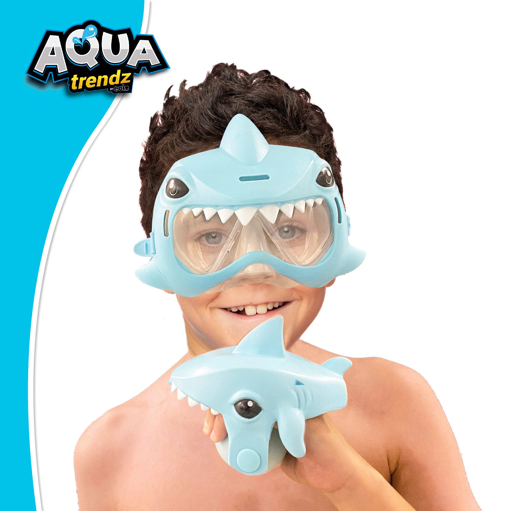 Máscara de buceo y lanzador de agua tiburón Aqua Trenz