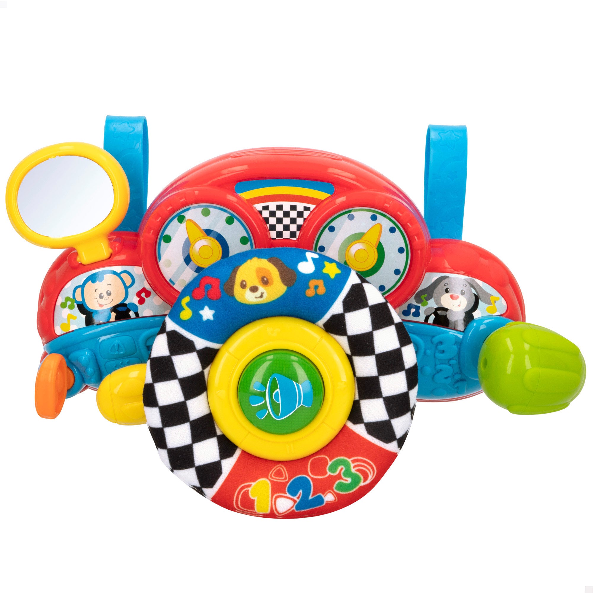 Winfun Volante para carro bebé 2 en 1 con luz y sonido