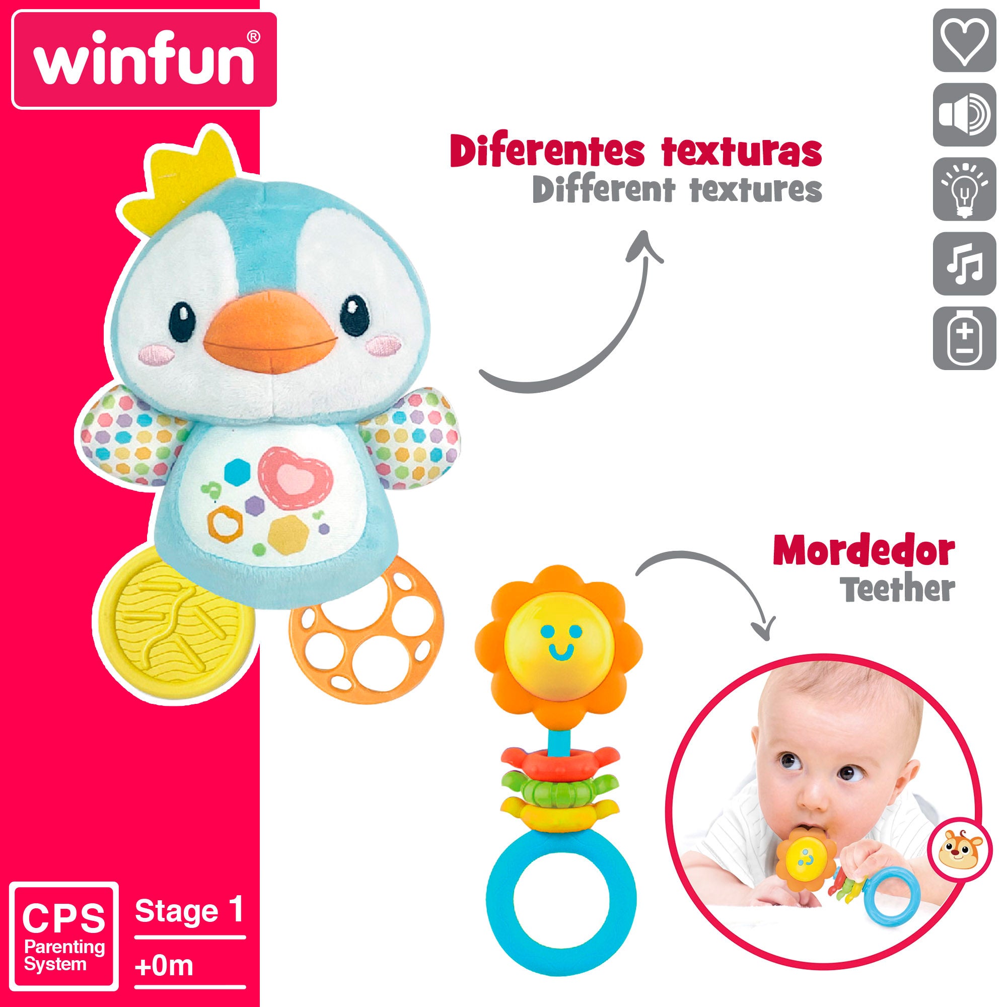 Winfun Set accesorios para bebé con luz y sonido