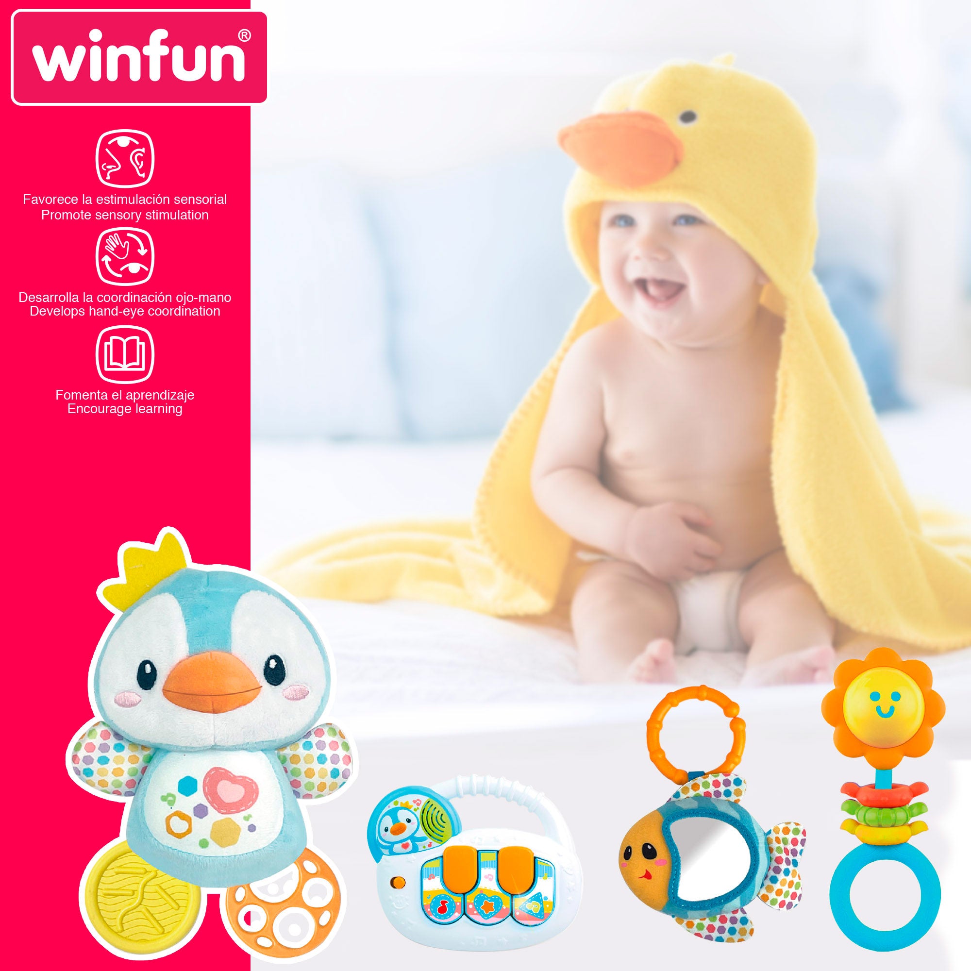 Winfun Set accesorios para bebé con luz y sonido