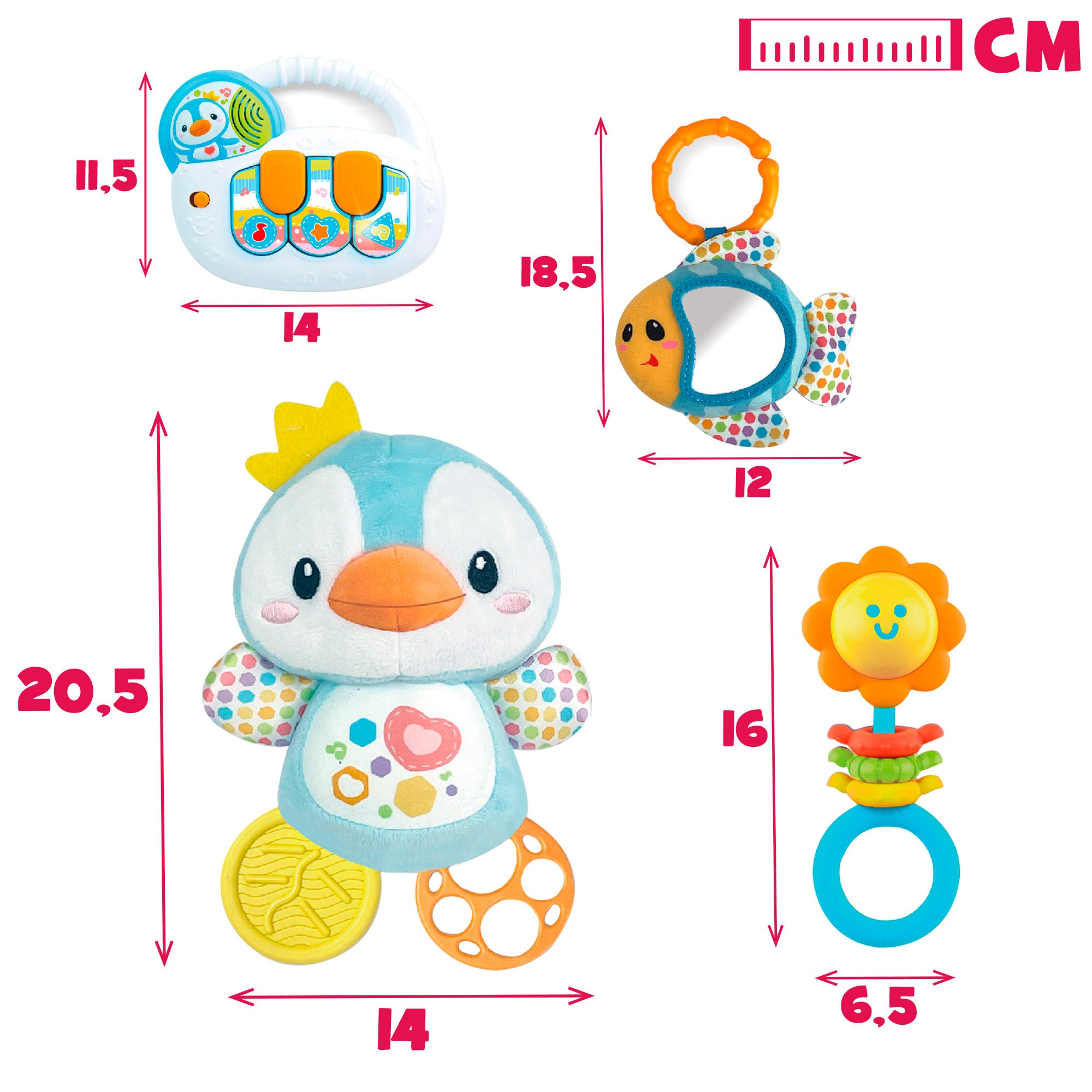 Winfun Set accesorios para bebé con luz y sonido