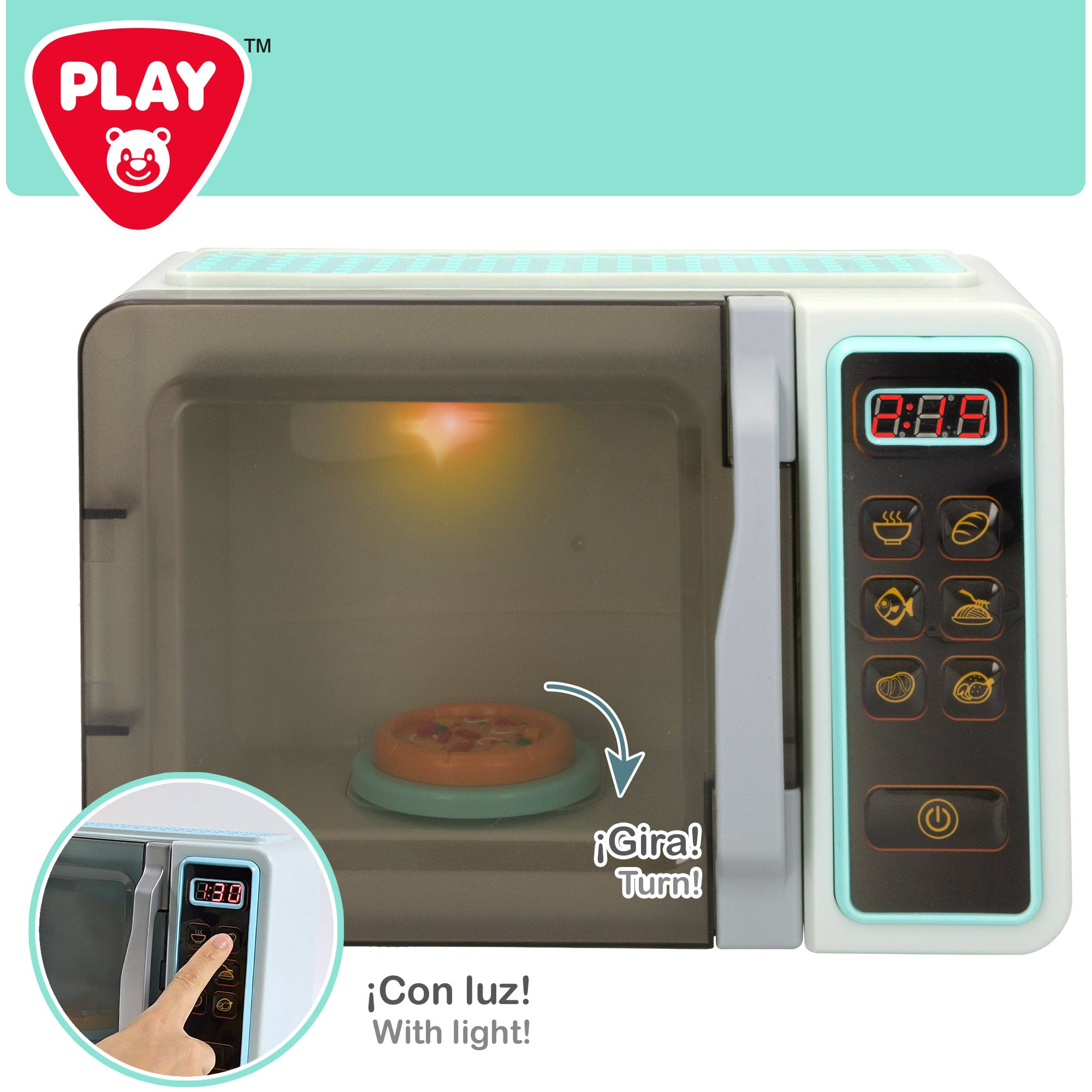 PLAY Microondas juguete con luz y sonido