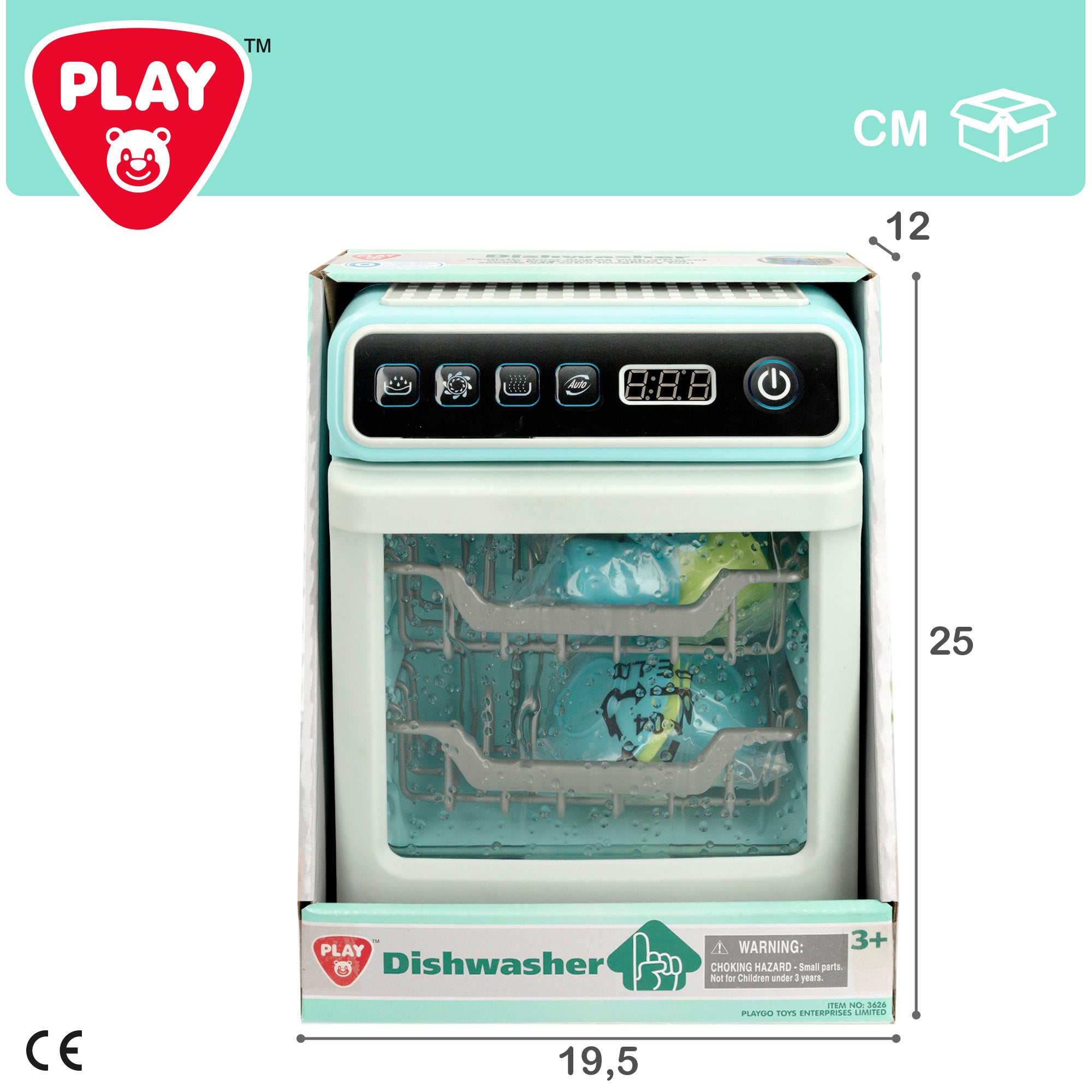 Máquina de lavar loiça de brincar PLAY com luz, som e acessórios.