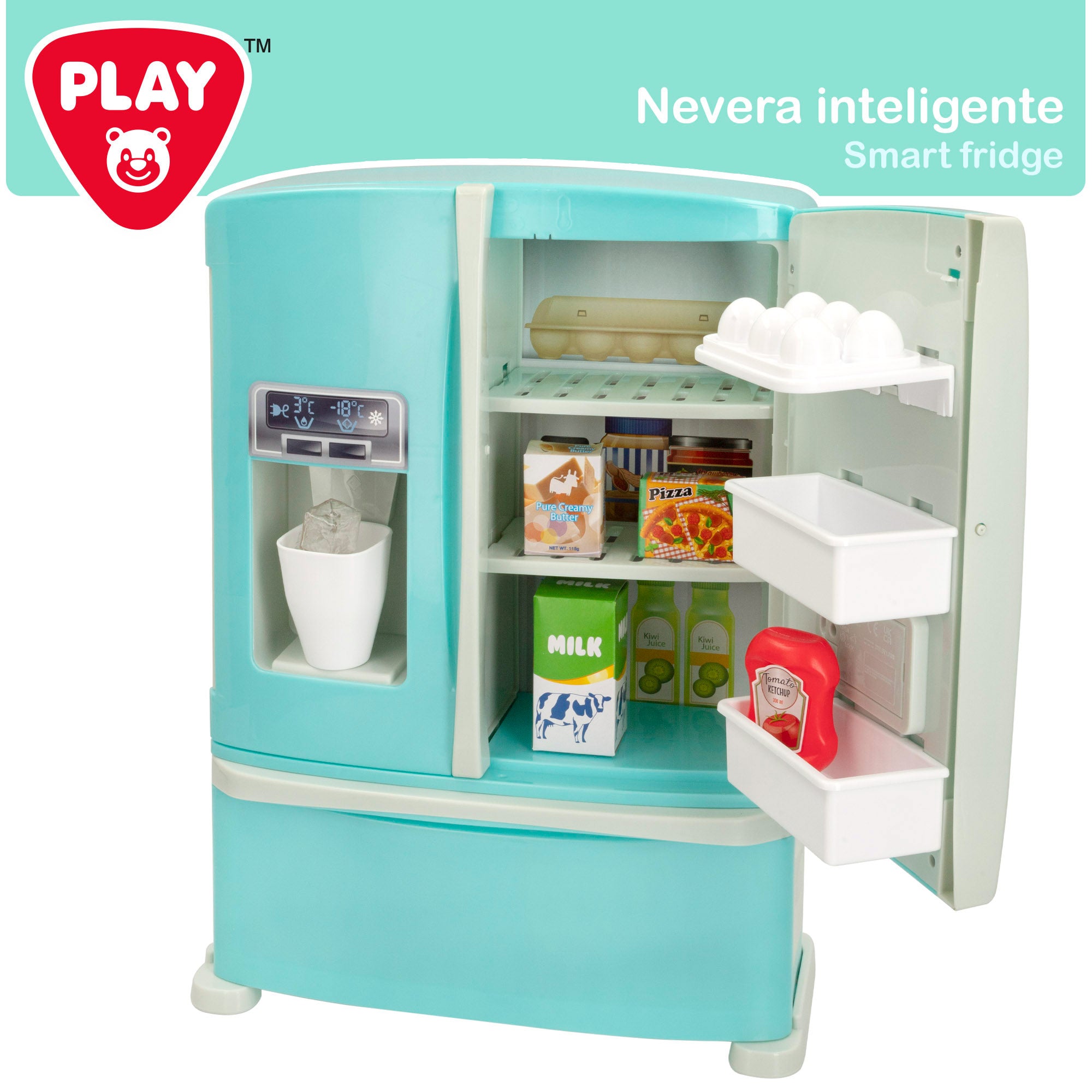 PLAY Frigorífico de juguete con sonido