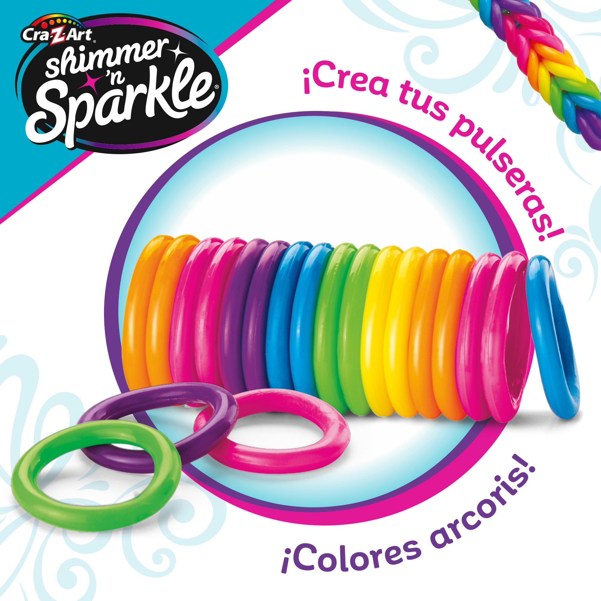 Shimmer 'n Sparkle Kit para hacer pulseras elásticas