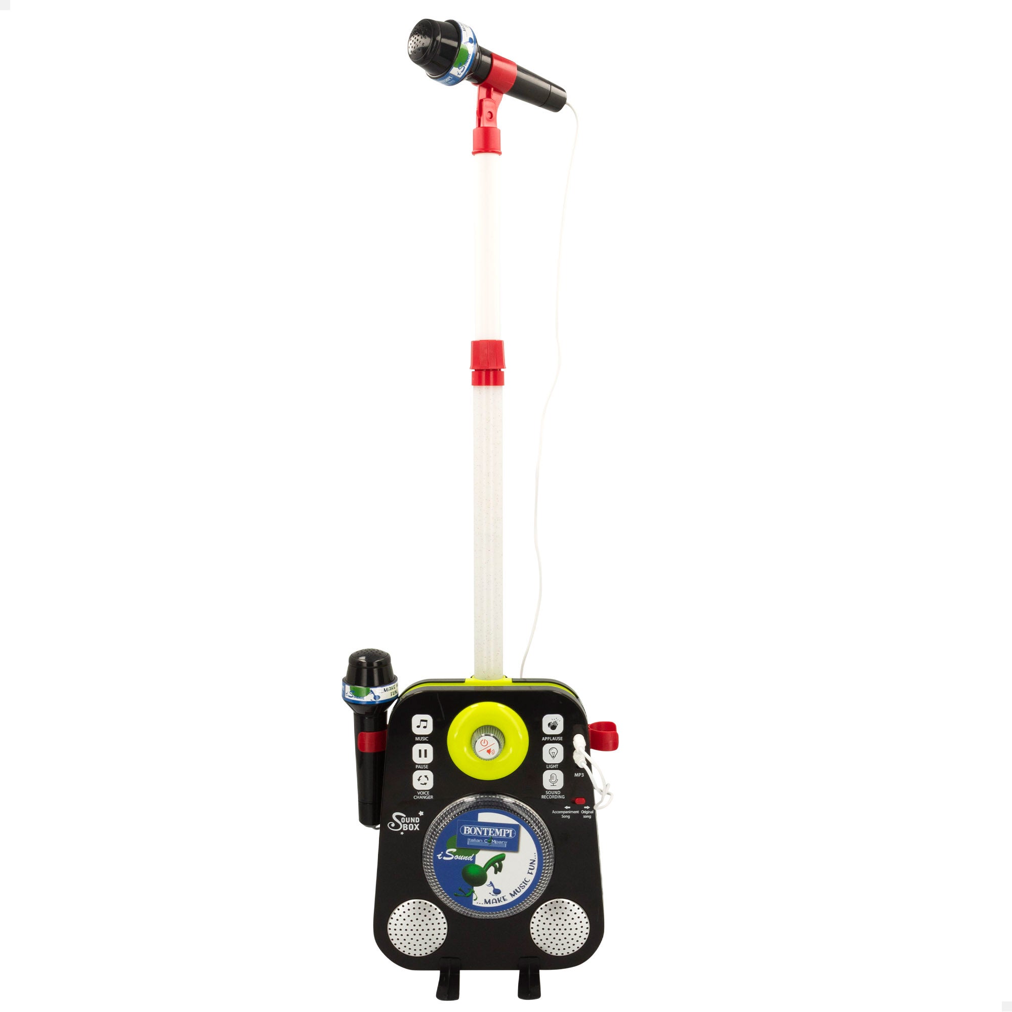 Altavoz karaoke para niños con 2 micrófonos Bontempi