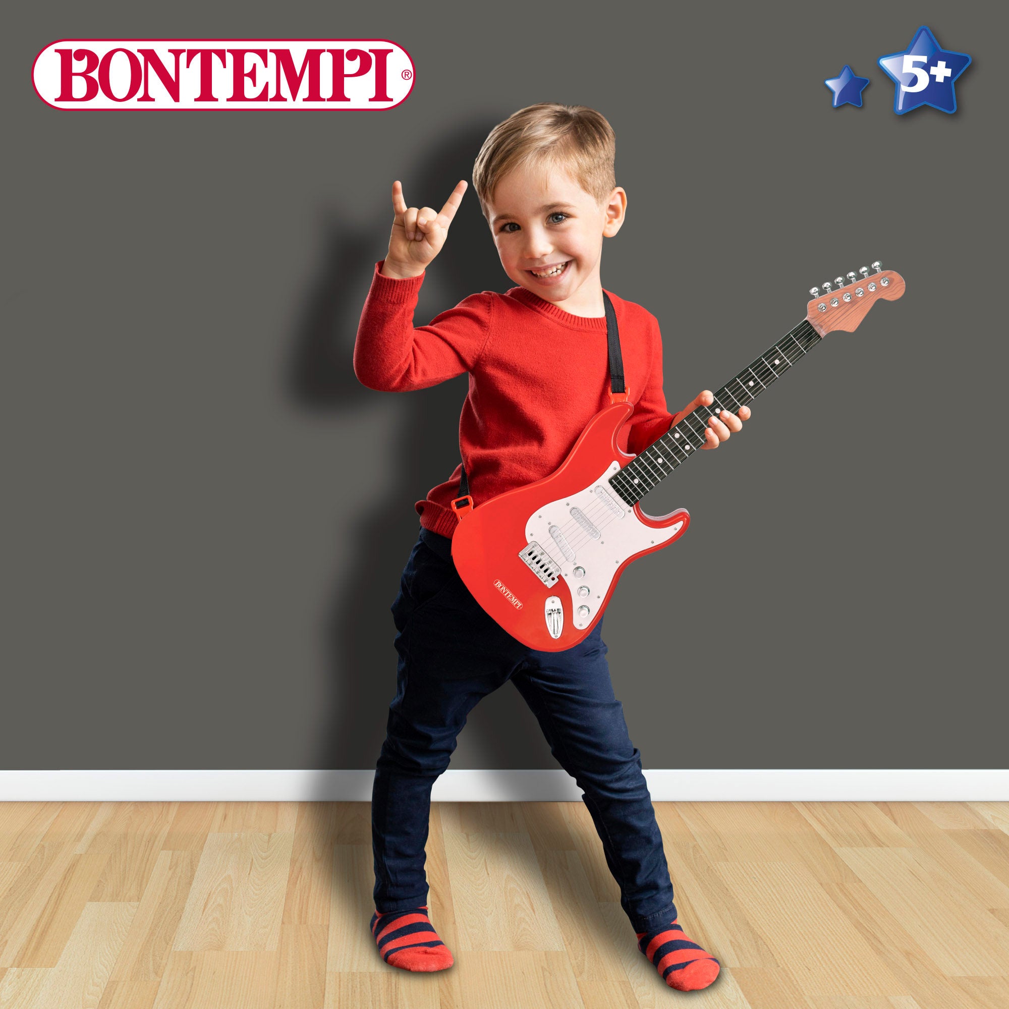 Guitarra eléctrica de juguete rock 67 cm Bontempi