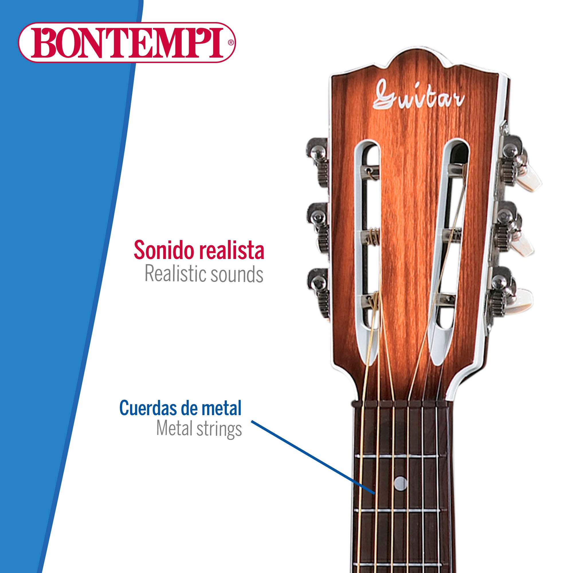 Guitarra de juguete folk 68 cm Bontempi