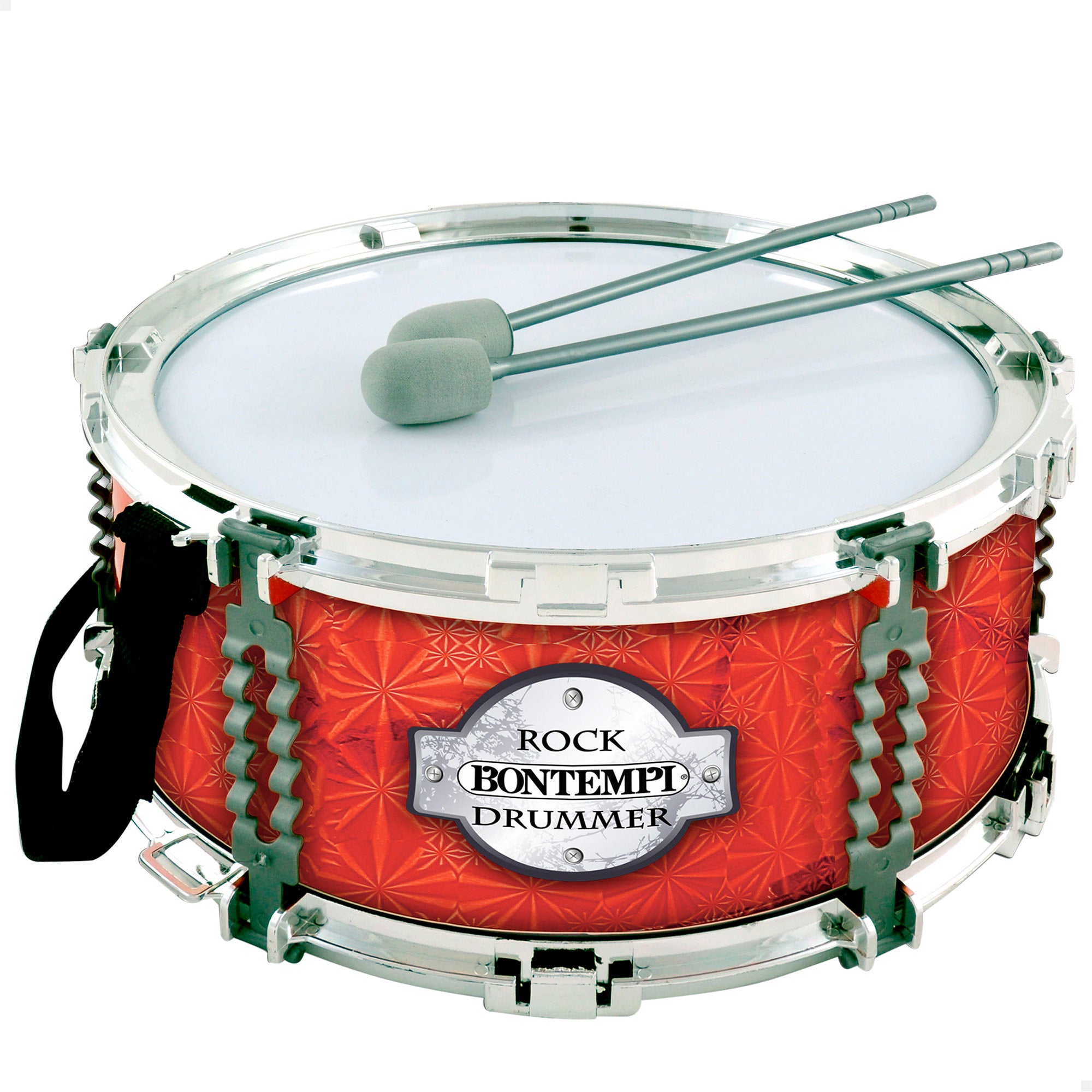Tambor de juguete con baquetas y correa Ø30,5 cm Bontempi