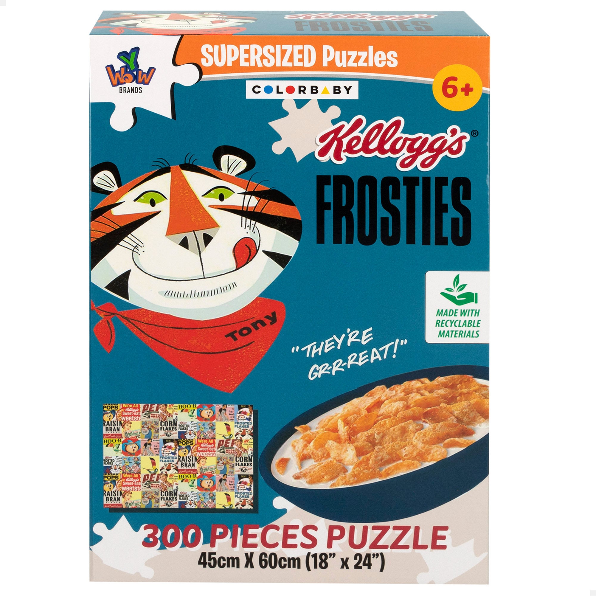 Puzzle infantil Kellogg's Frosties com 300 peças - CB Toys