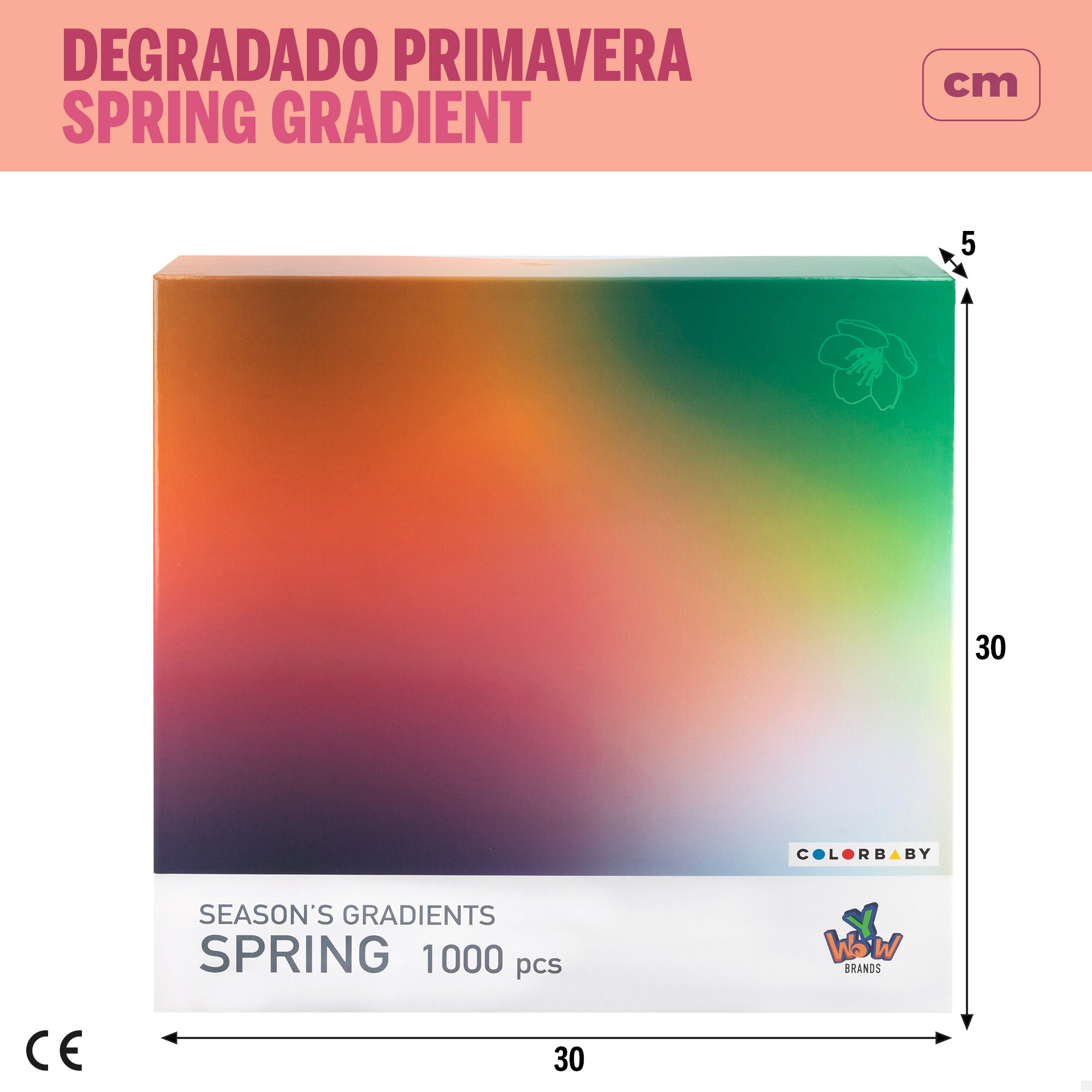 Puzzle colorido de 1000 peças CB Toys