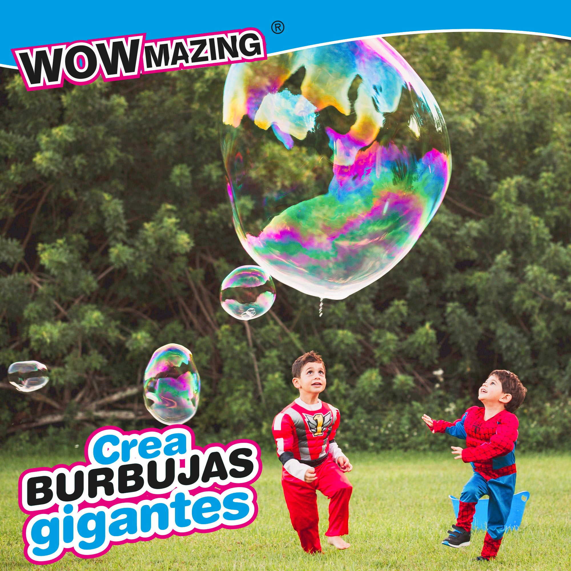 WOWmazing Pack 3 sobres de jabón concentrado para hacer pompas