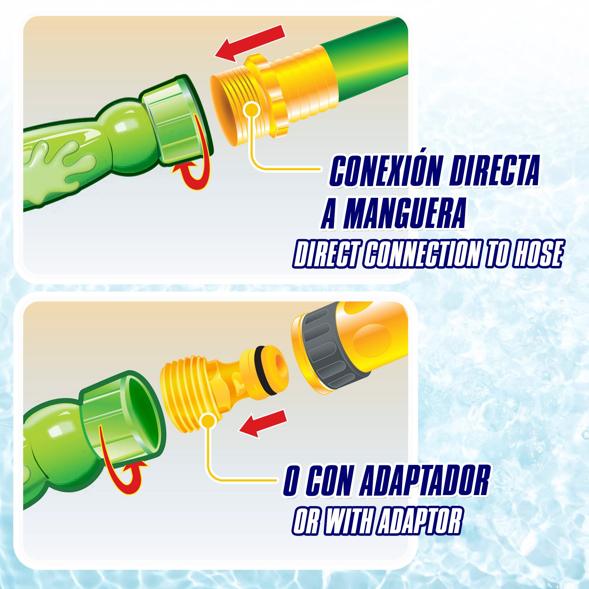 Corda de brincar COLORBABY Splash para crianças com jatos de água, 2,85 m