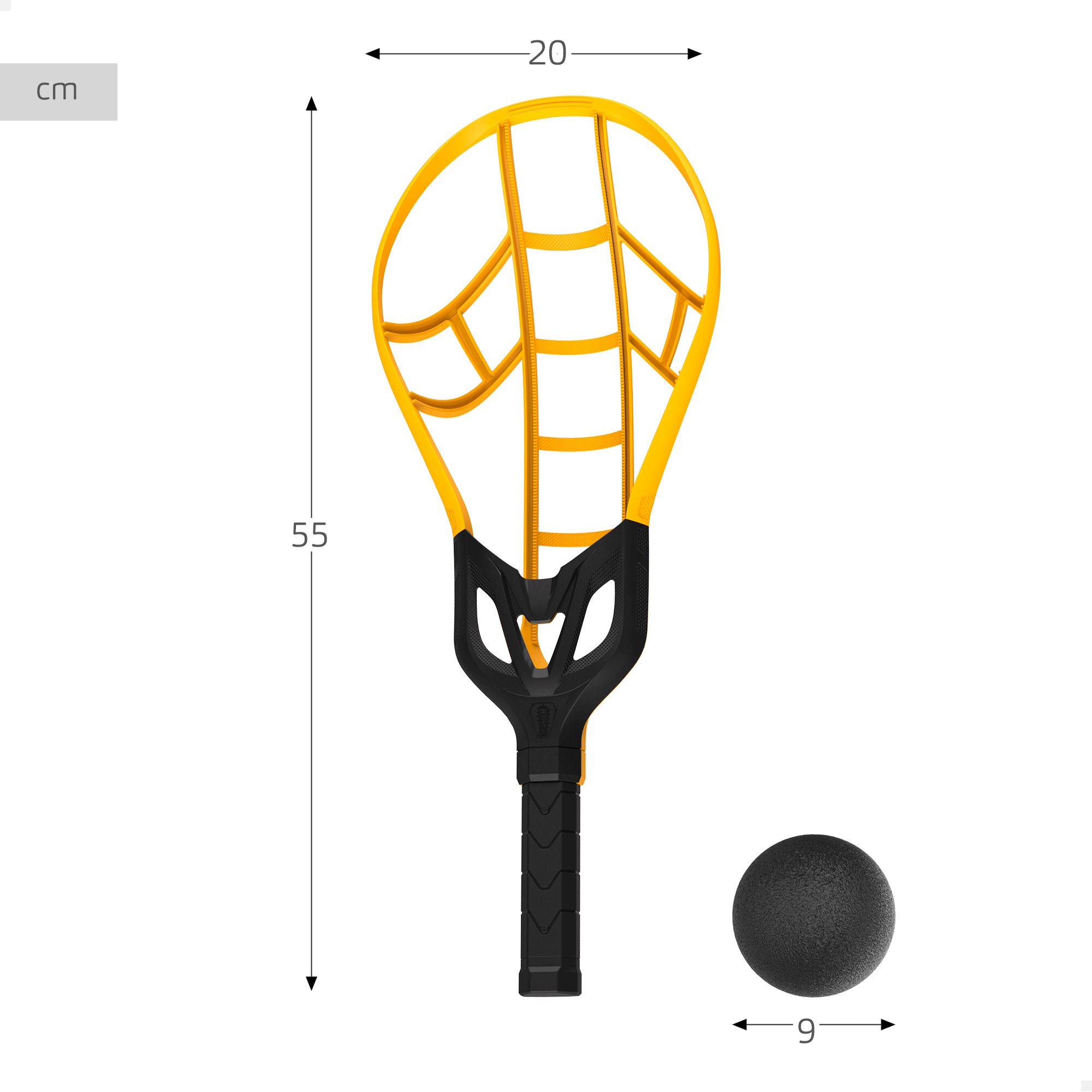 Wham-O Set de raquetas grandes para niños Trac-Ball con 2 pelotas