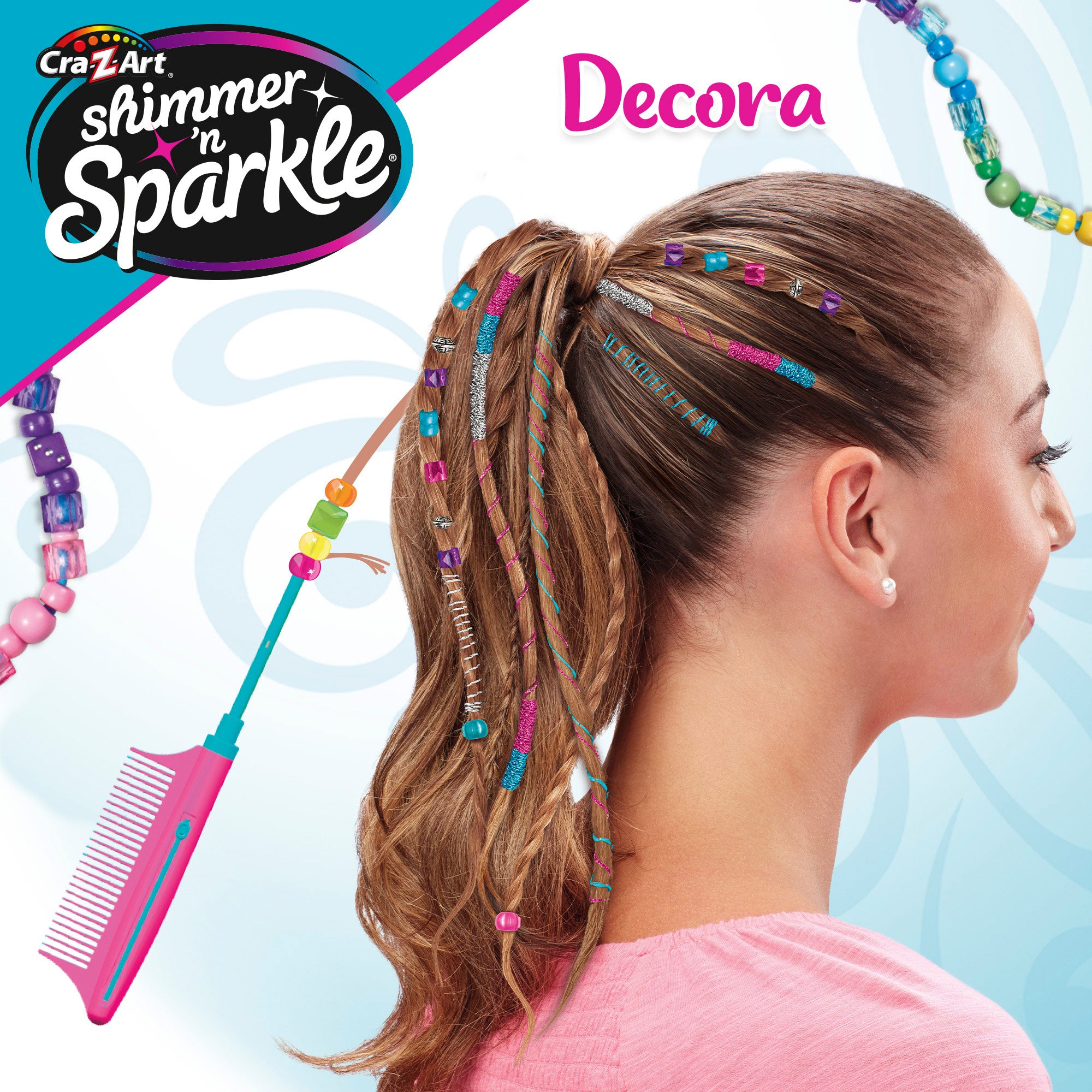 Shimmer 'n Sparkle Set de peluquería infantil 3 en 1