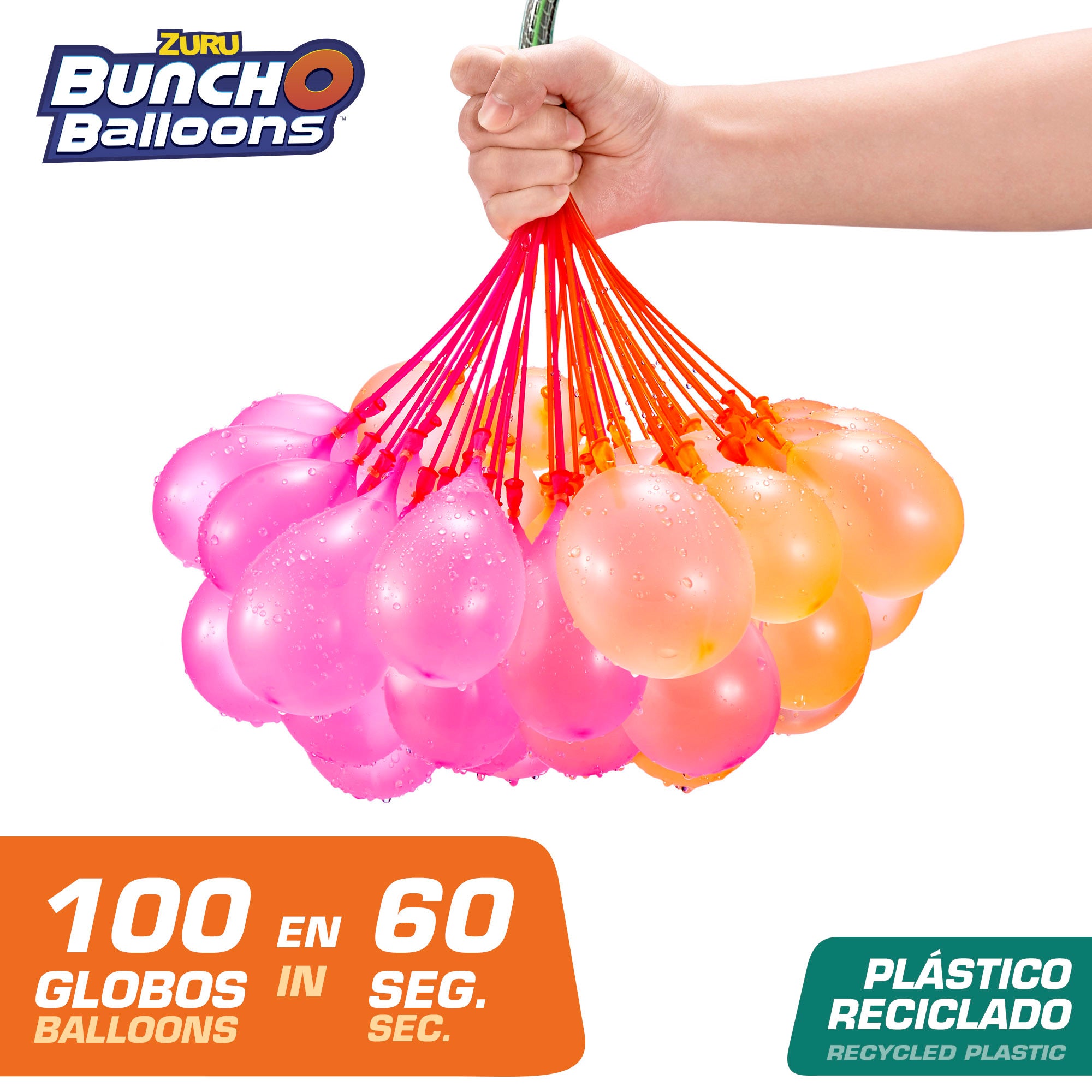Pack 100 globos de agua llenado rápido Bunch O Ballons