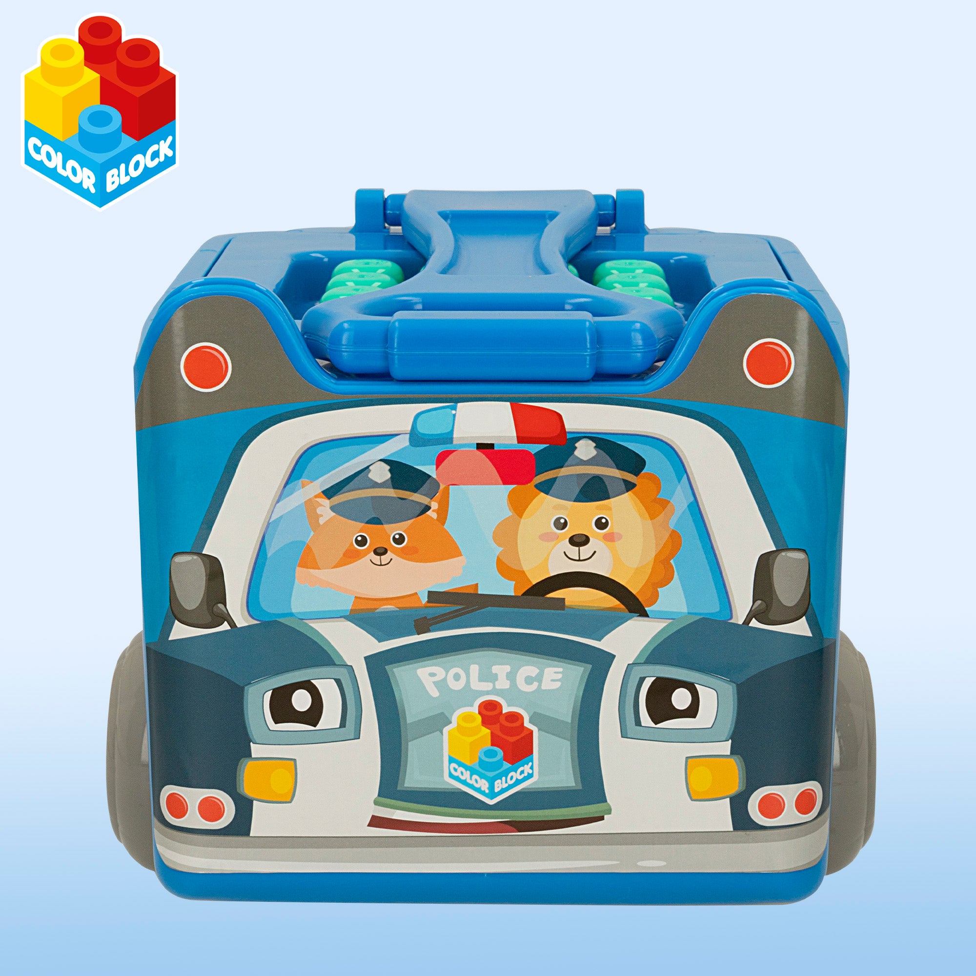 Juego de construcción coche policía con 30 piezas Color Block