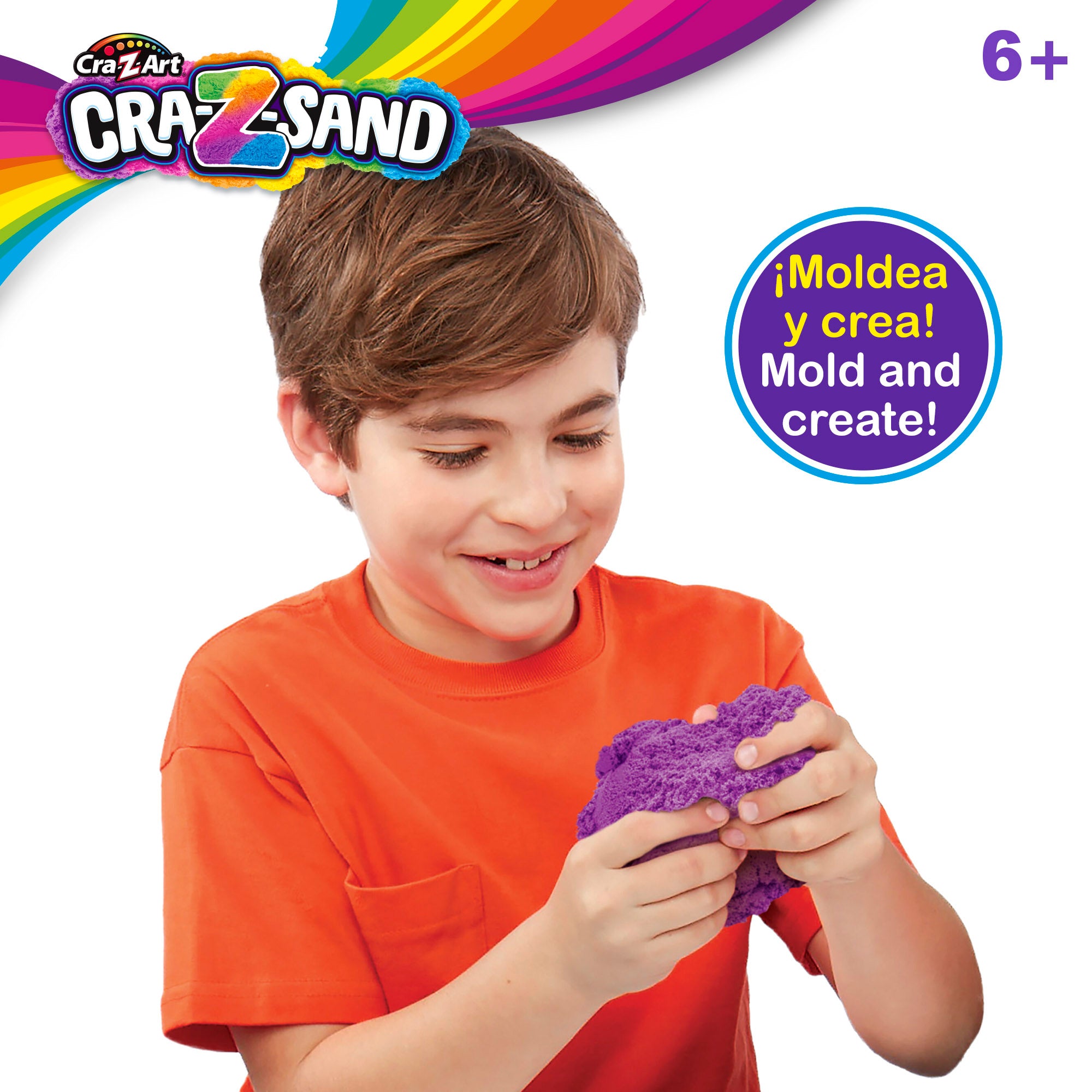 Juego arena mágica moldeable con 4 moldes marinos y cofre Cra-Z-Art