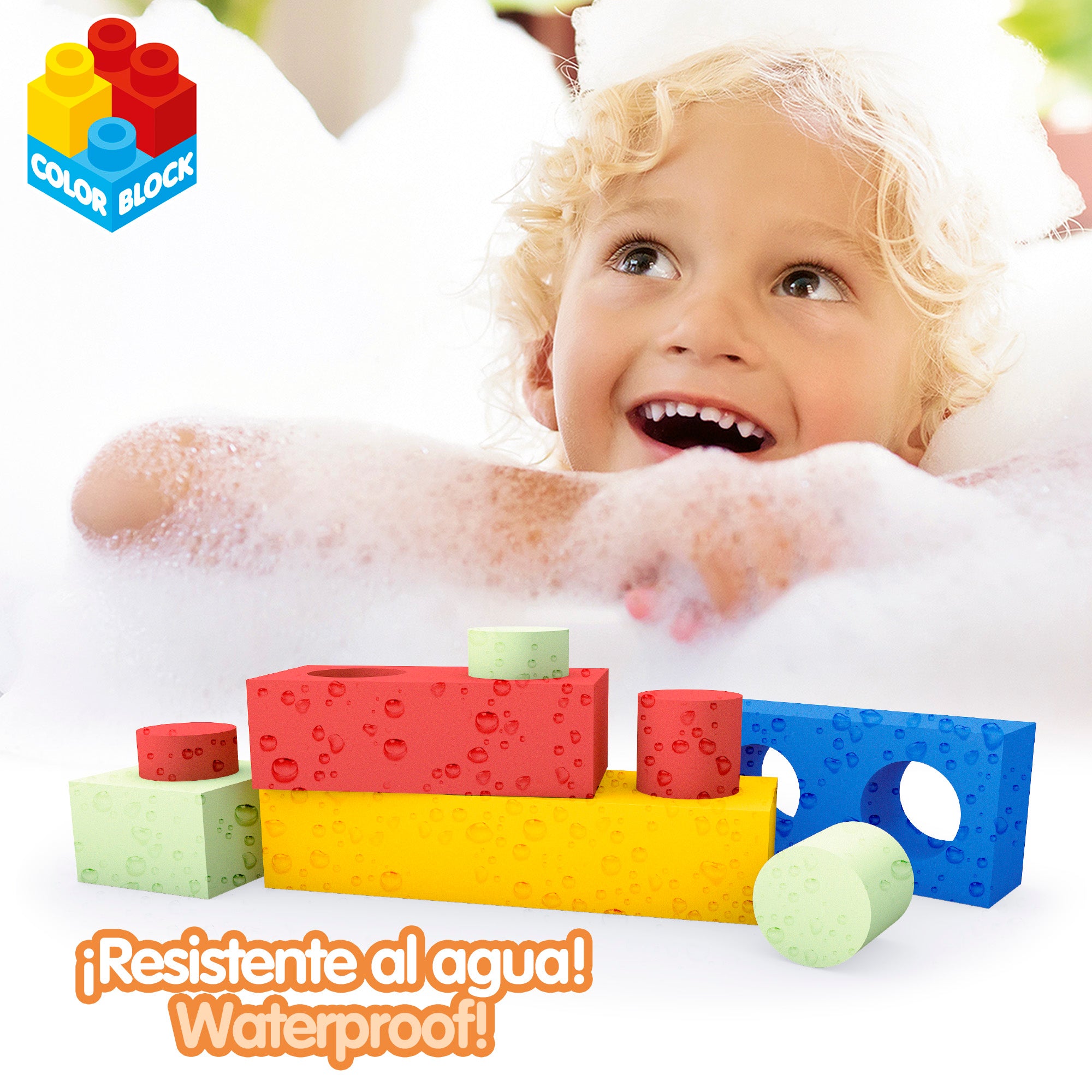 Conjunto de blocos de construção em espuma EVA coloridos, 32 peças
